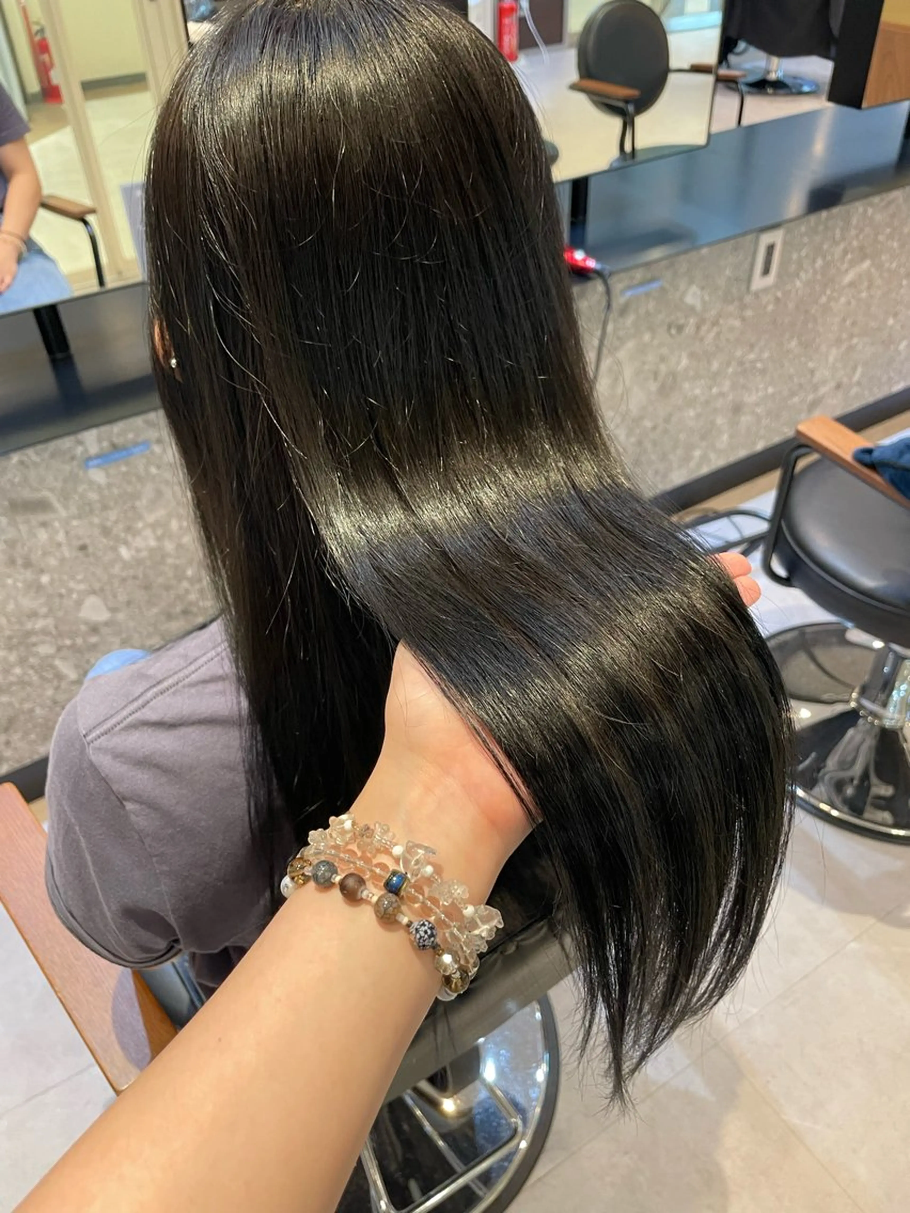 ロング カラー メンズ特化/ 透明感カラー/りなのヘアスタイル