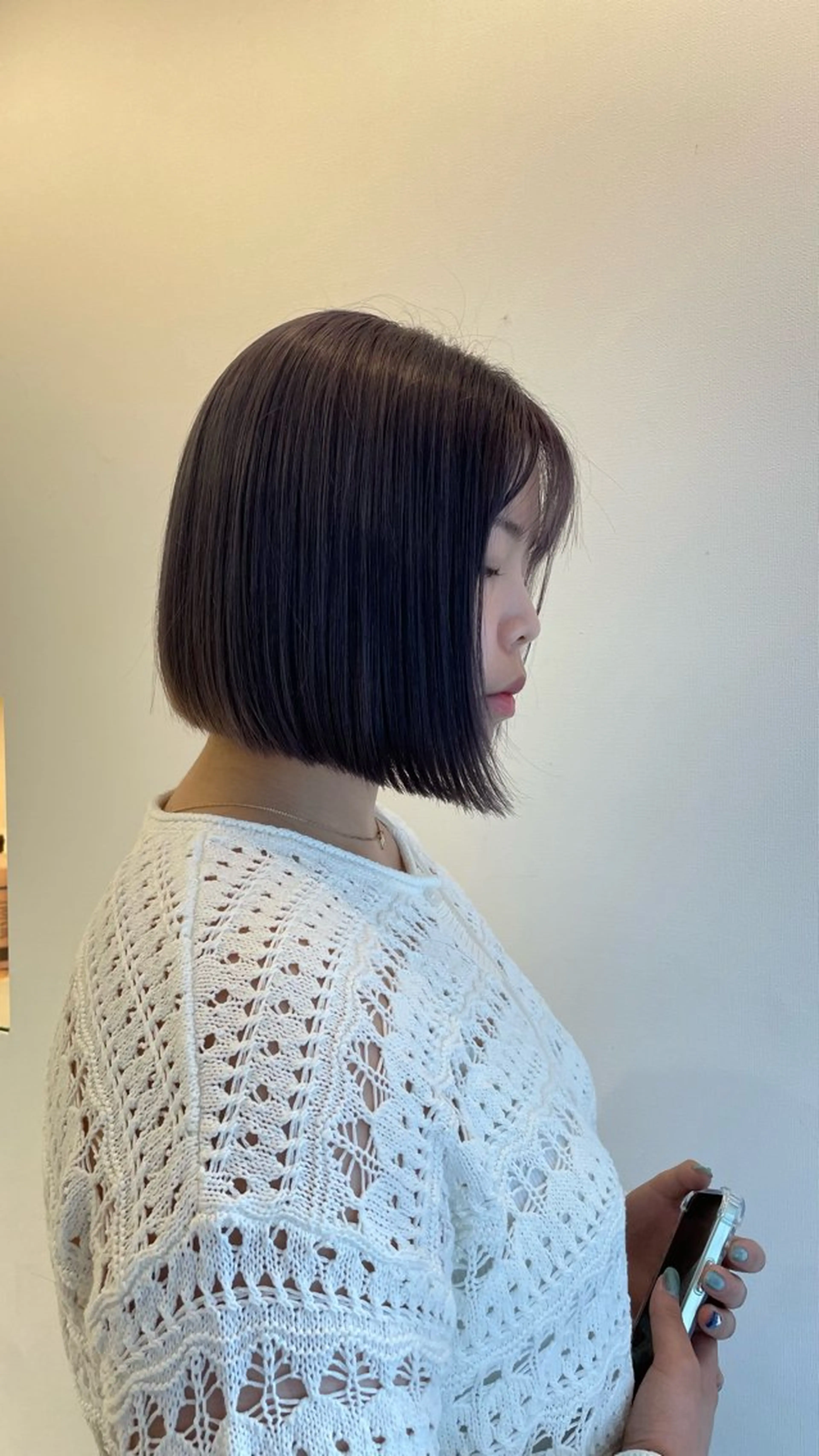 ミディアム カット ヘアカラー トリートメント 艶髪/髪質改善 【熊野隼人】のヘアスタイル