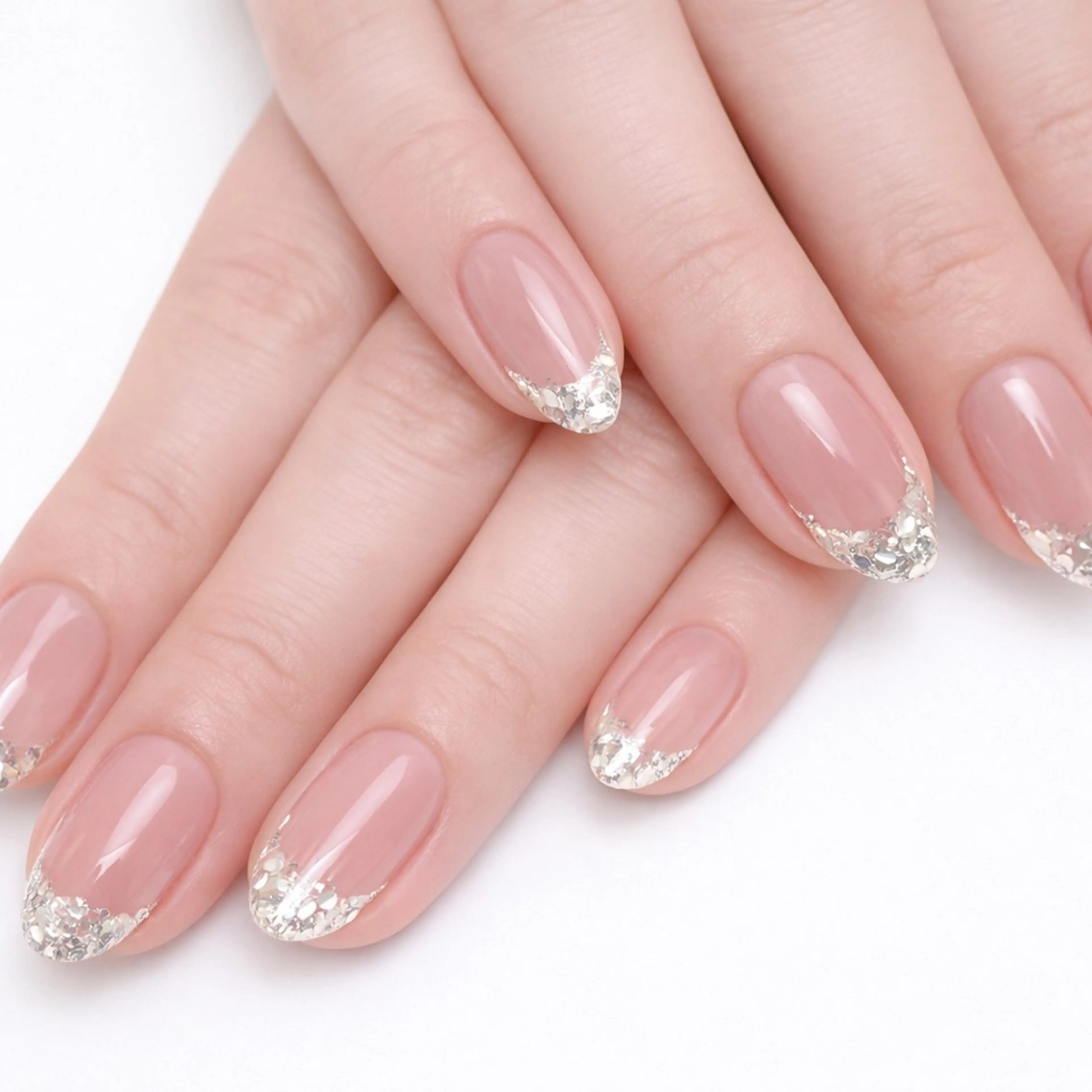 ネイル フレンチネイル ガラスフレンチ miel麻布十番(ミエル麻布十番)所属・ネイリスト yukaのネイルデザイン