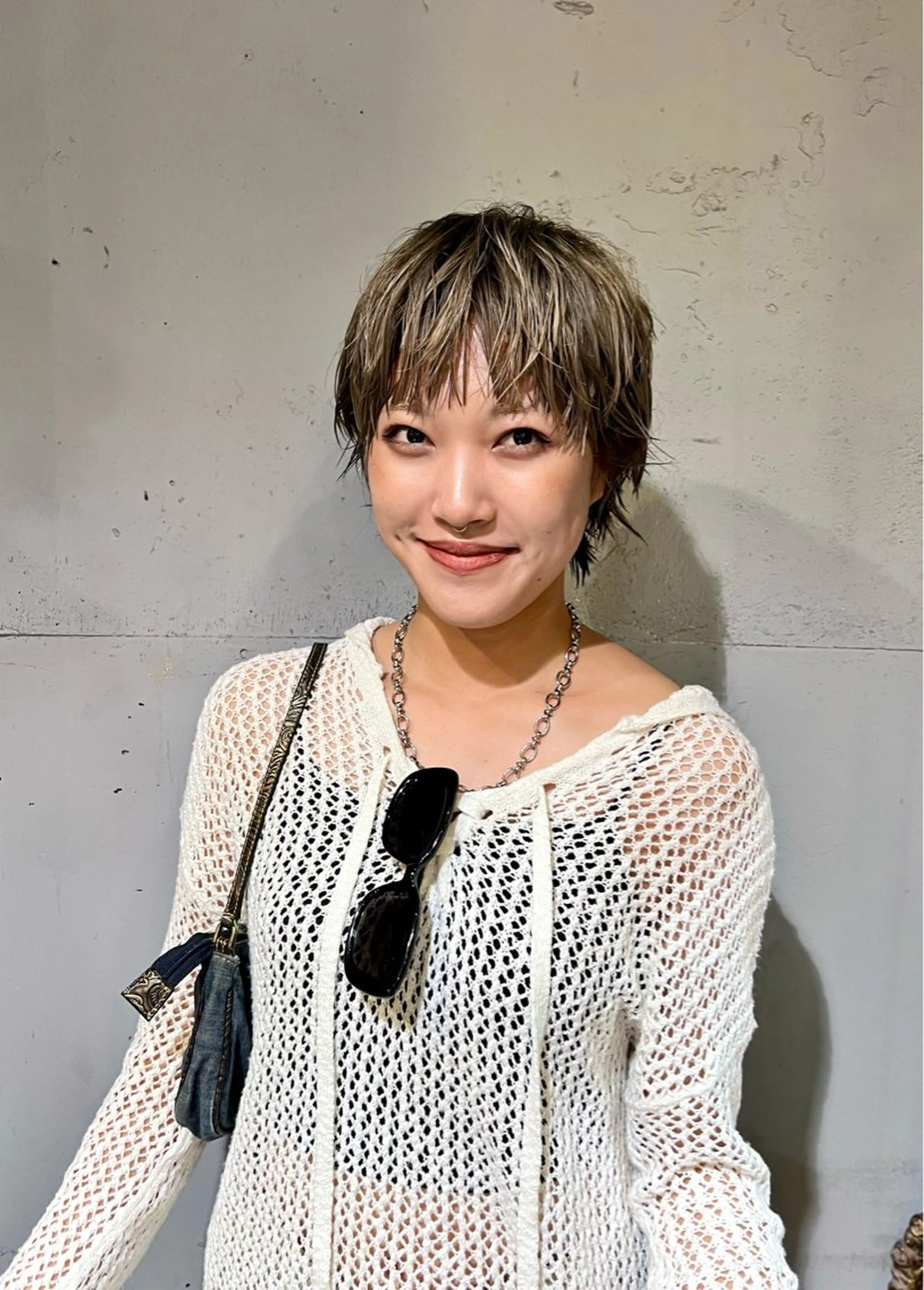 ショート カラー ショートヘア カット ヘアカラー トリートメント 小笠原 悠斗のヘアスタイル