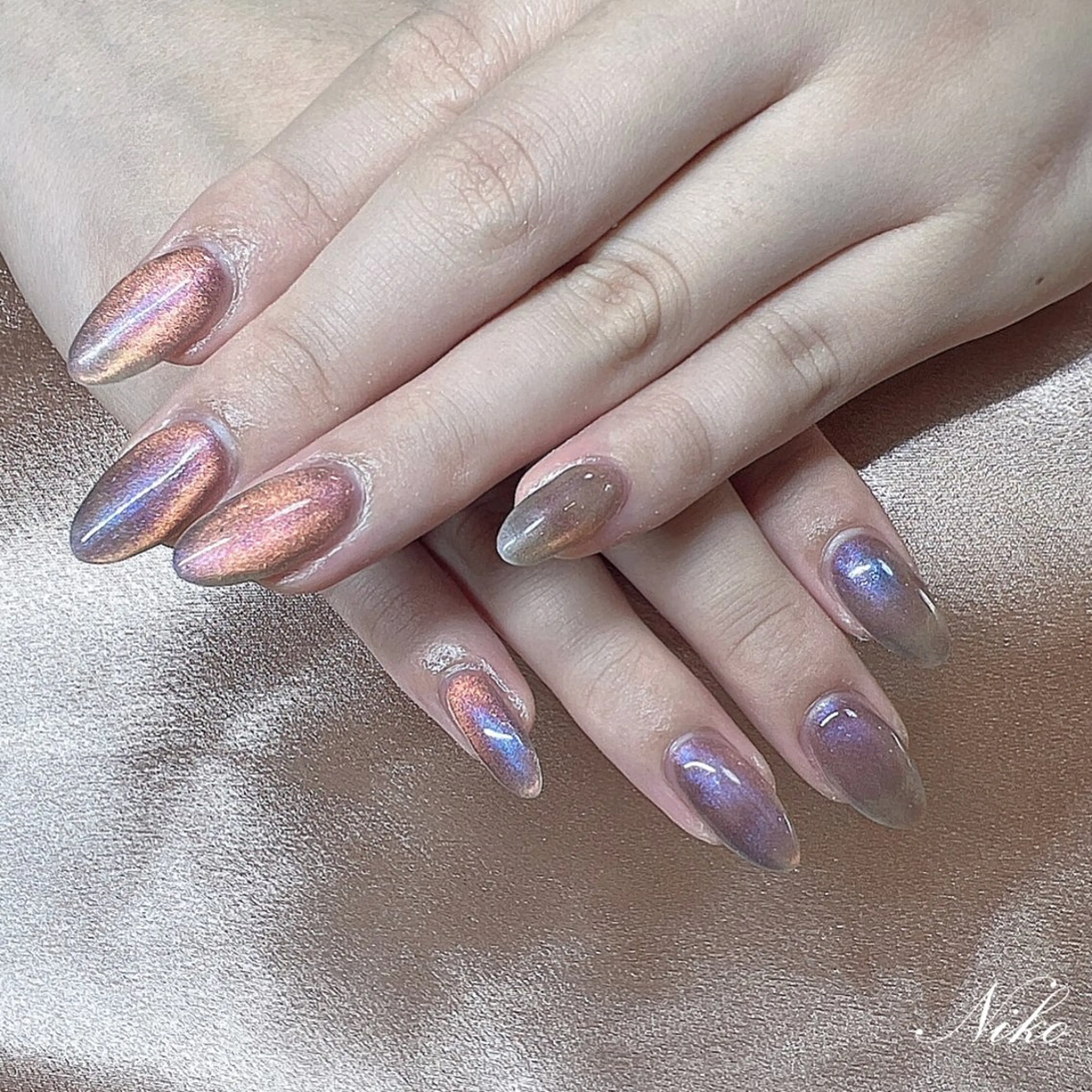 ネイル チークネイル 長さ出し フラッシュネイル フットネイル フレンチネイル Niko nailサロンのネイルデザイン