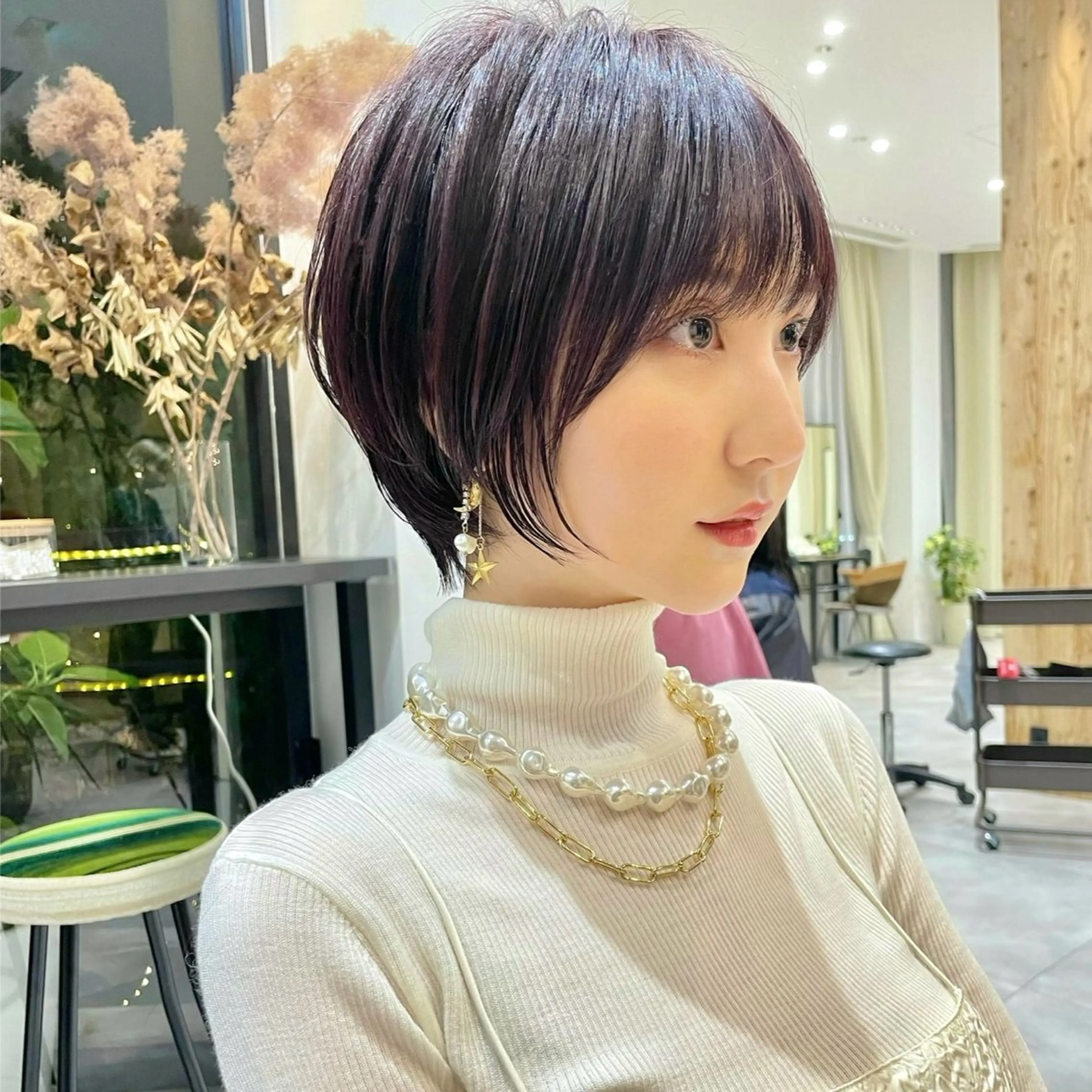 ショート 似合わせカット 小顔/大阪谷町のヘアスタイル