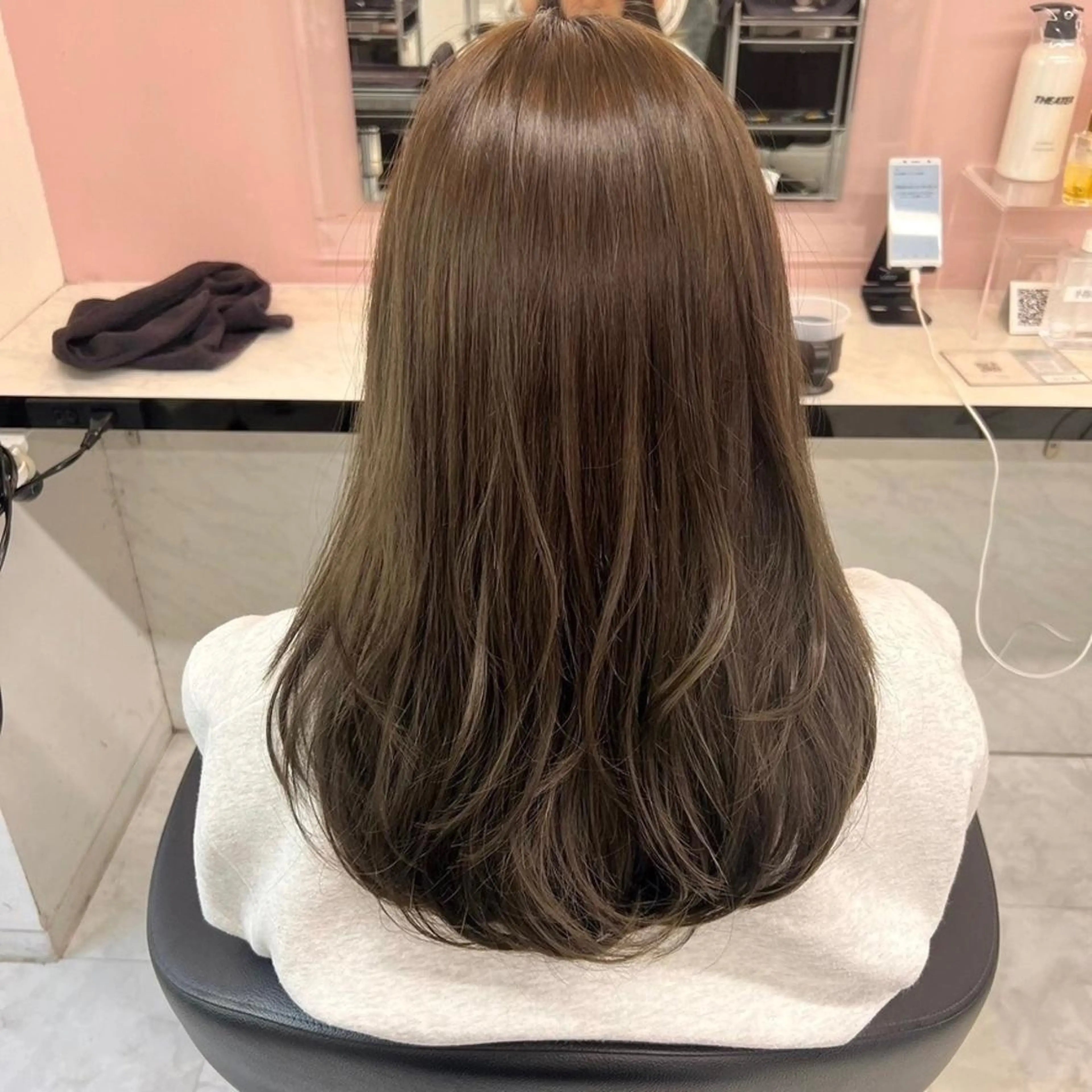 カラー 赤み消し🌿韓国風 ヘア🌿福岡美容室のヘアスタイル