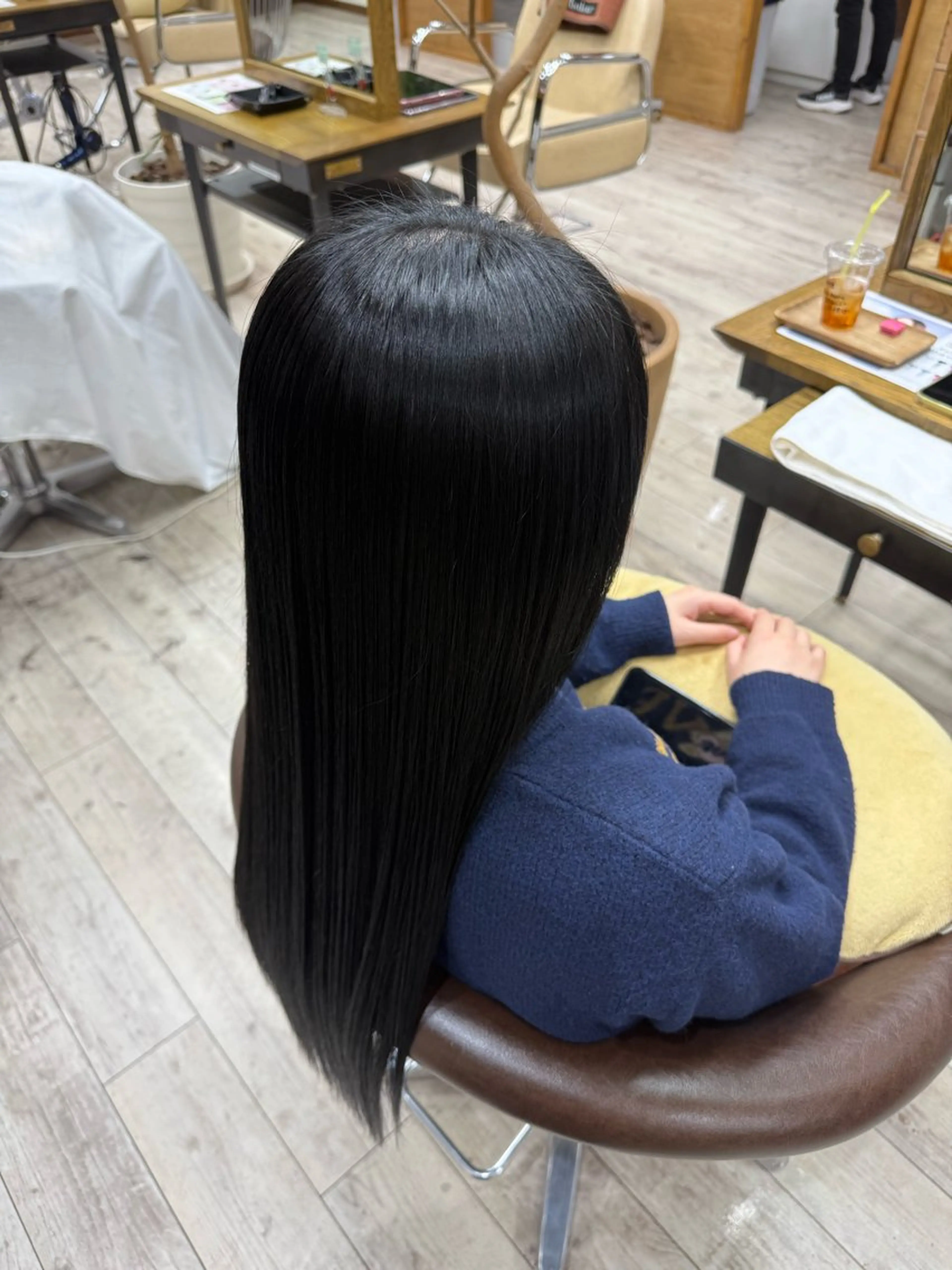 縮毛矯正モデル様⟡.·ミニモ特別価格でご案内します！の写真