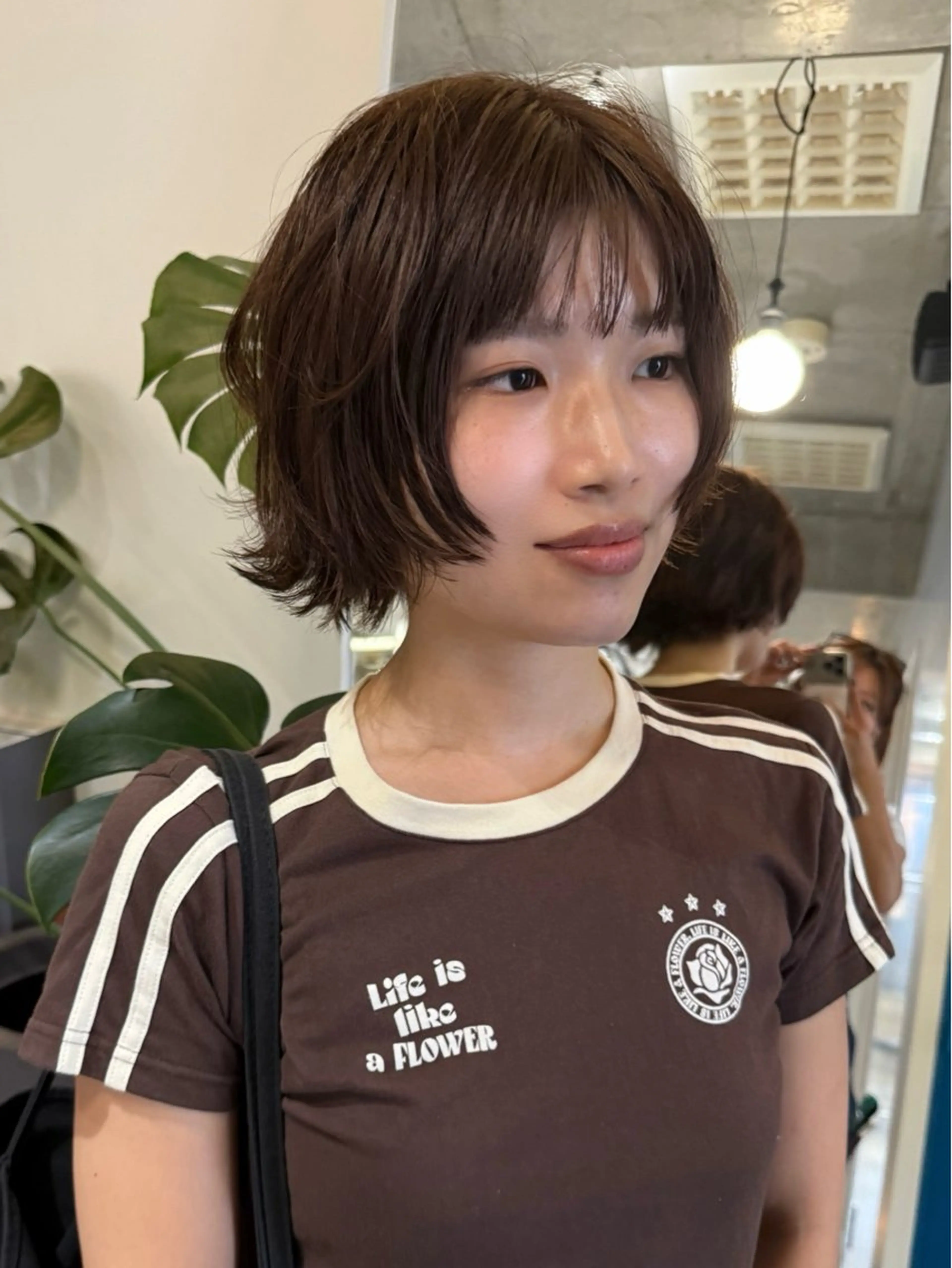 ショート ボブ 顔周りカット レイヤーカット カット ヘアカラー レイヤーカット\ウル フ　chinatsuのヘアスタイル