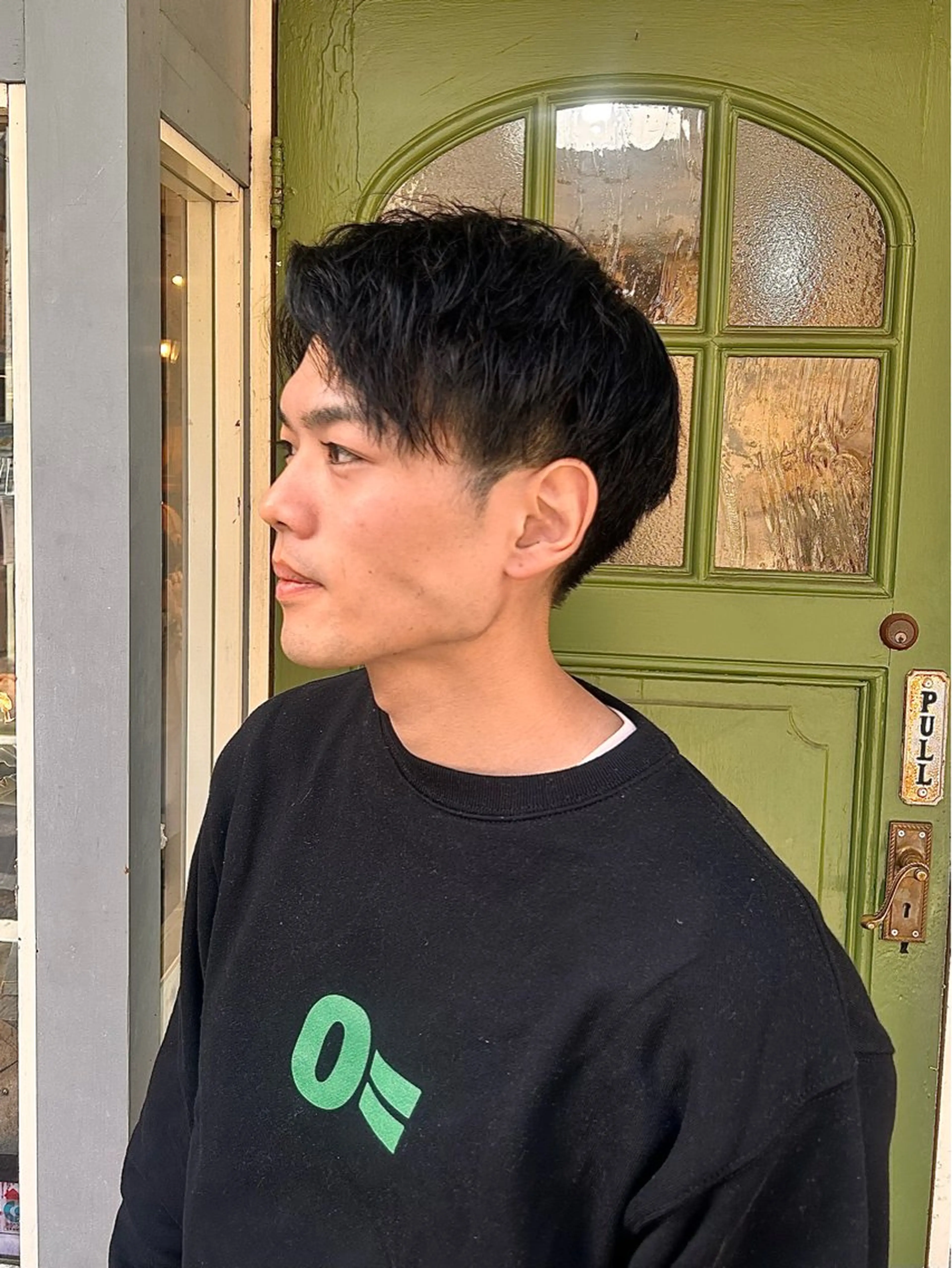 ショート パーマ メンズ メンズパーマ カット ヘッドスパ 清水千優/パーマ/透 明感カラー/メンズのヘアスタイル