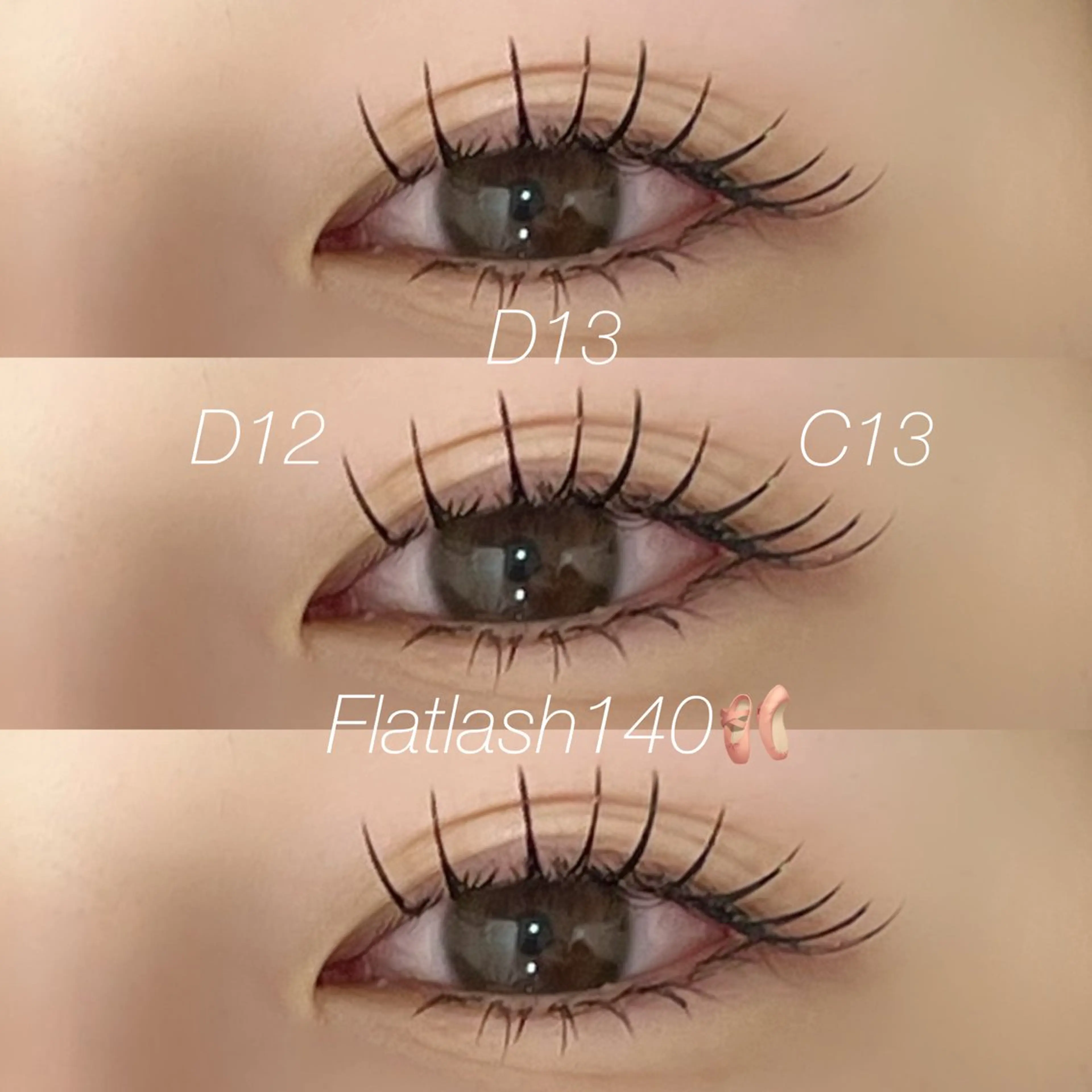 マツエク・マツパ 目尻長め Le  Riad 梅村のマツエク・マツパデザイン