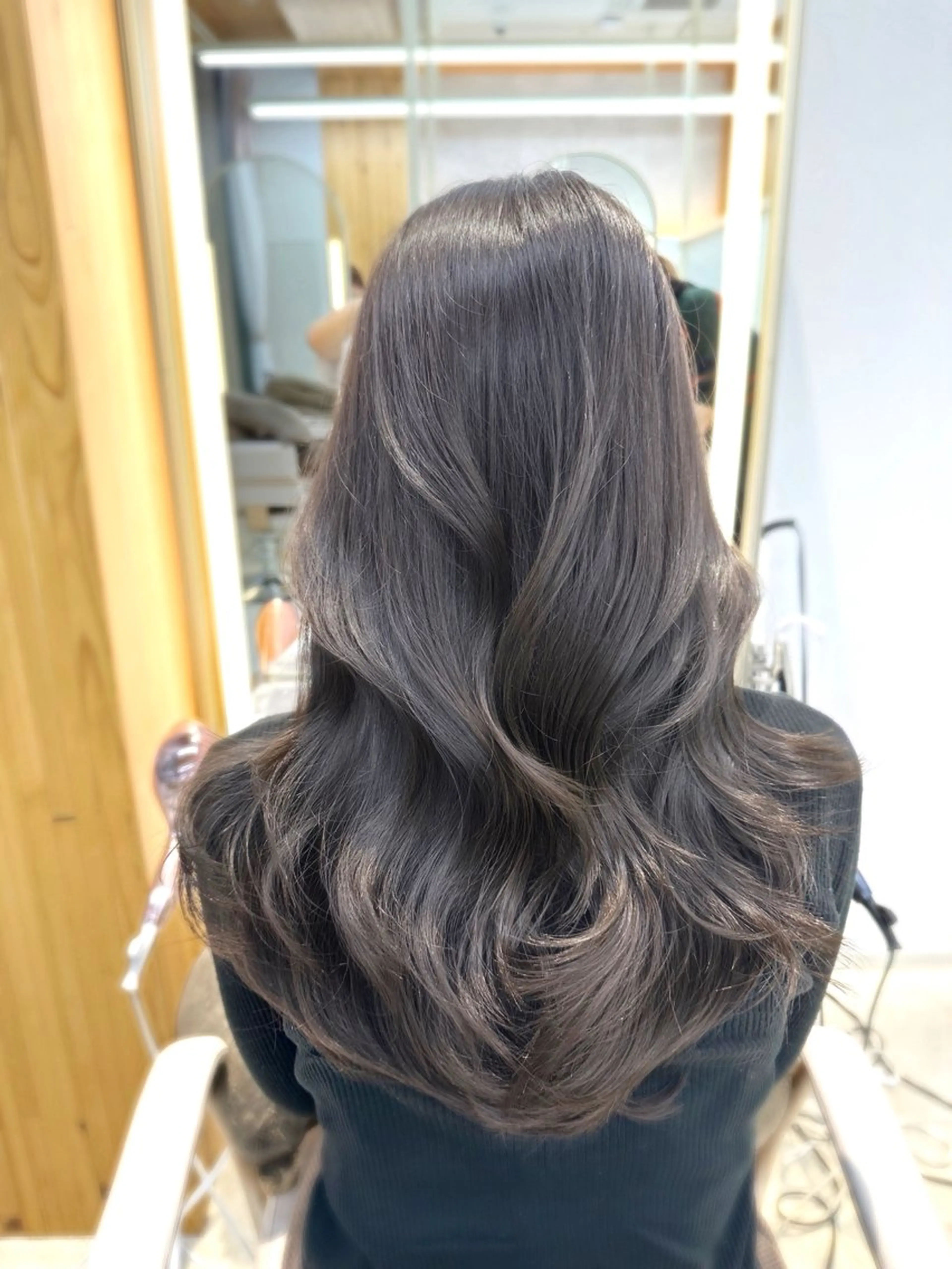 ロング カラー レイヤーカット カット ヘアカラー トリートメント 顔周り特化/韓国ヘア /レイヤー/吉野幸大のヘアスタイル