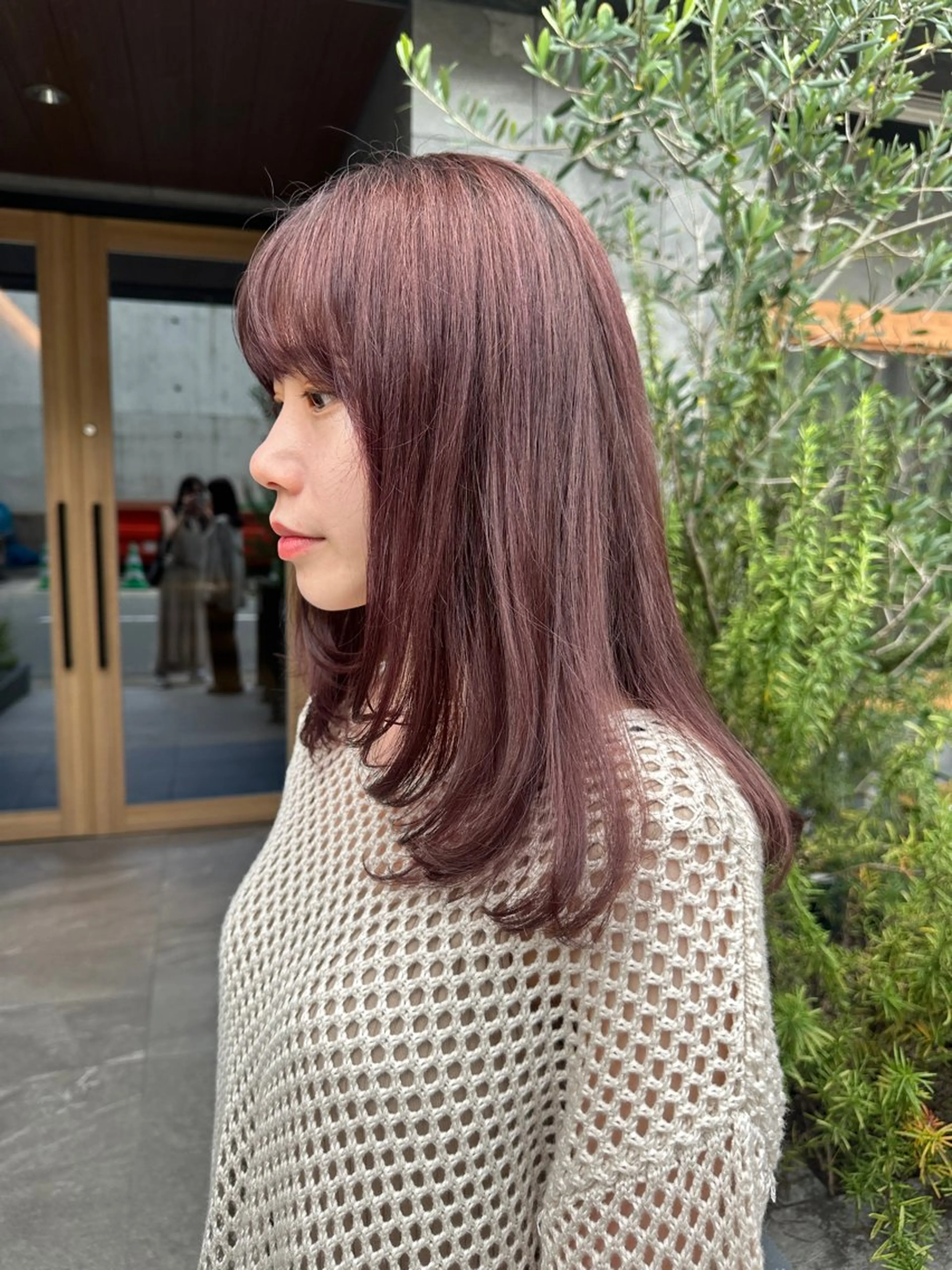 カラー ブリーチ ブリーチなしカラー シェアサロンコネクト所属・Chiho/ 博多/パーマ/ボブのヘアスタイル