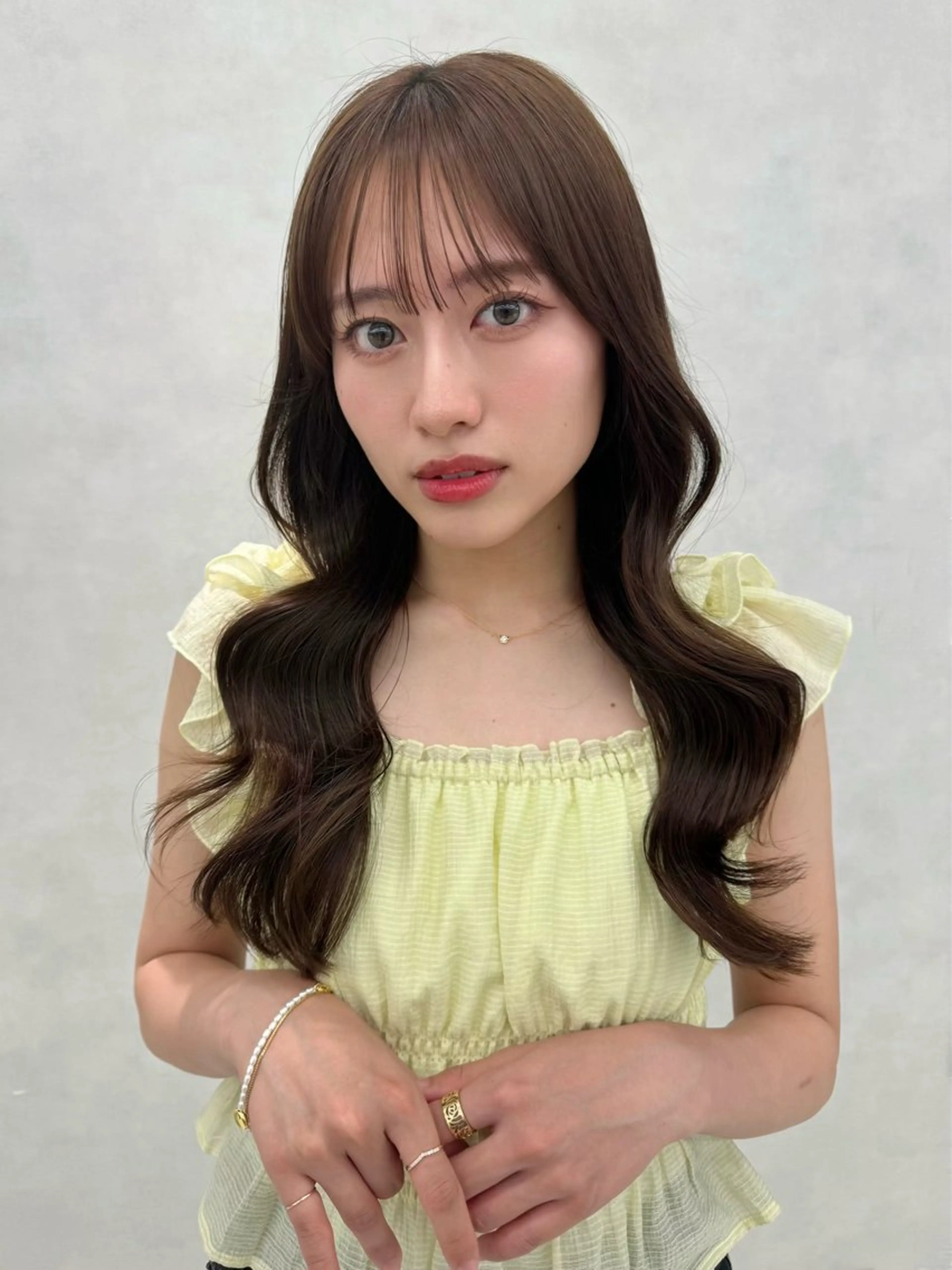 ロング 顔周り🇰🇷韓国 レイヤー/いづみ💞のヘアスタイル