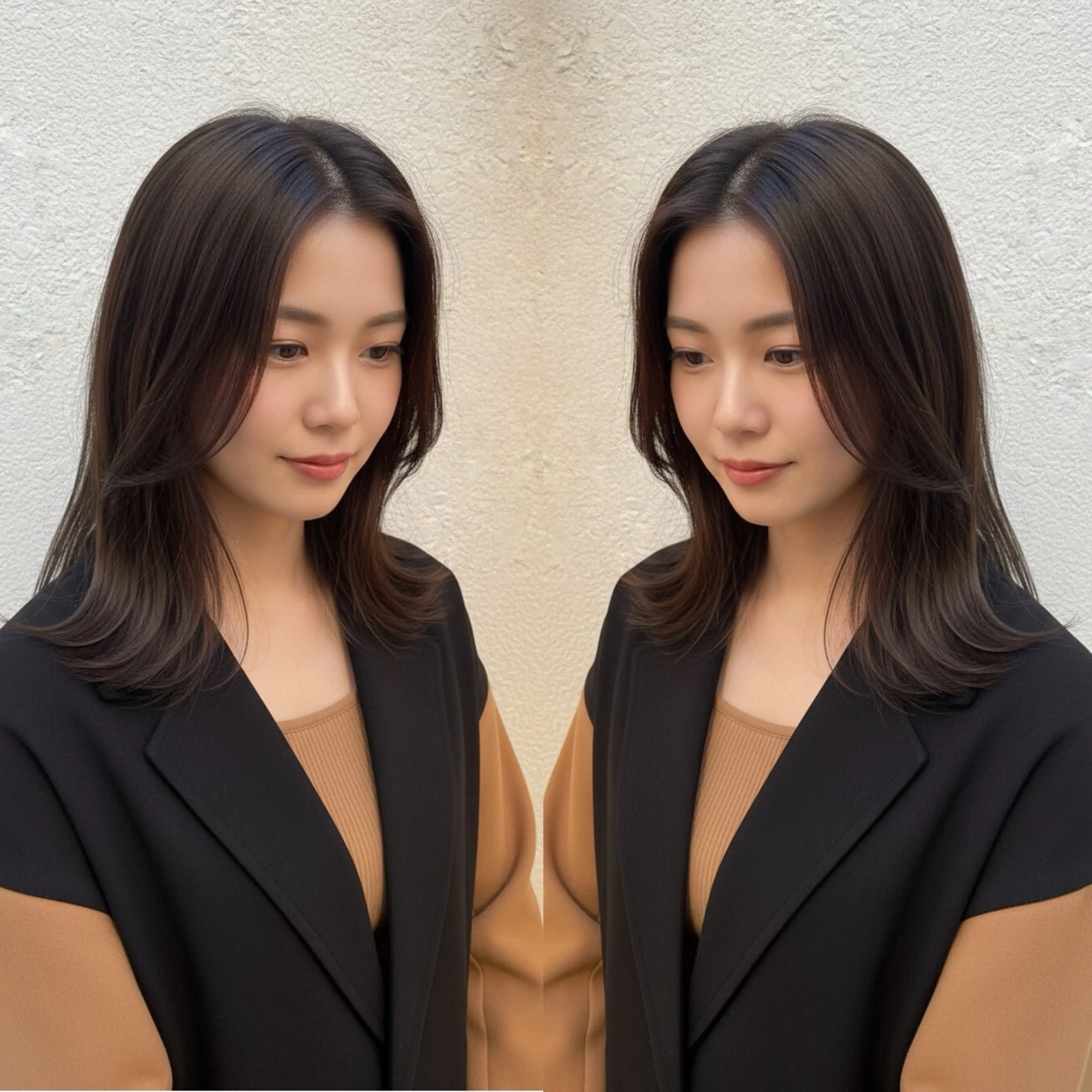 ミディアム カラー 透明感カラー トリートメント カット ヘアカラー メンズカット◎さくら JR福島駅徒歩5分のヘアスタイル