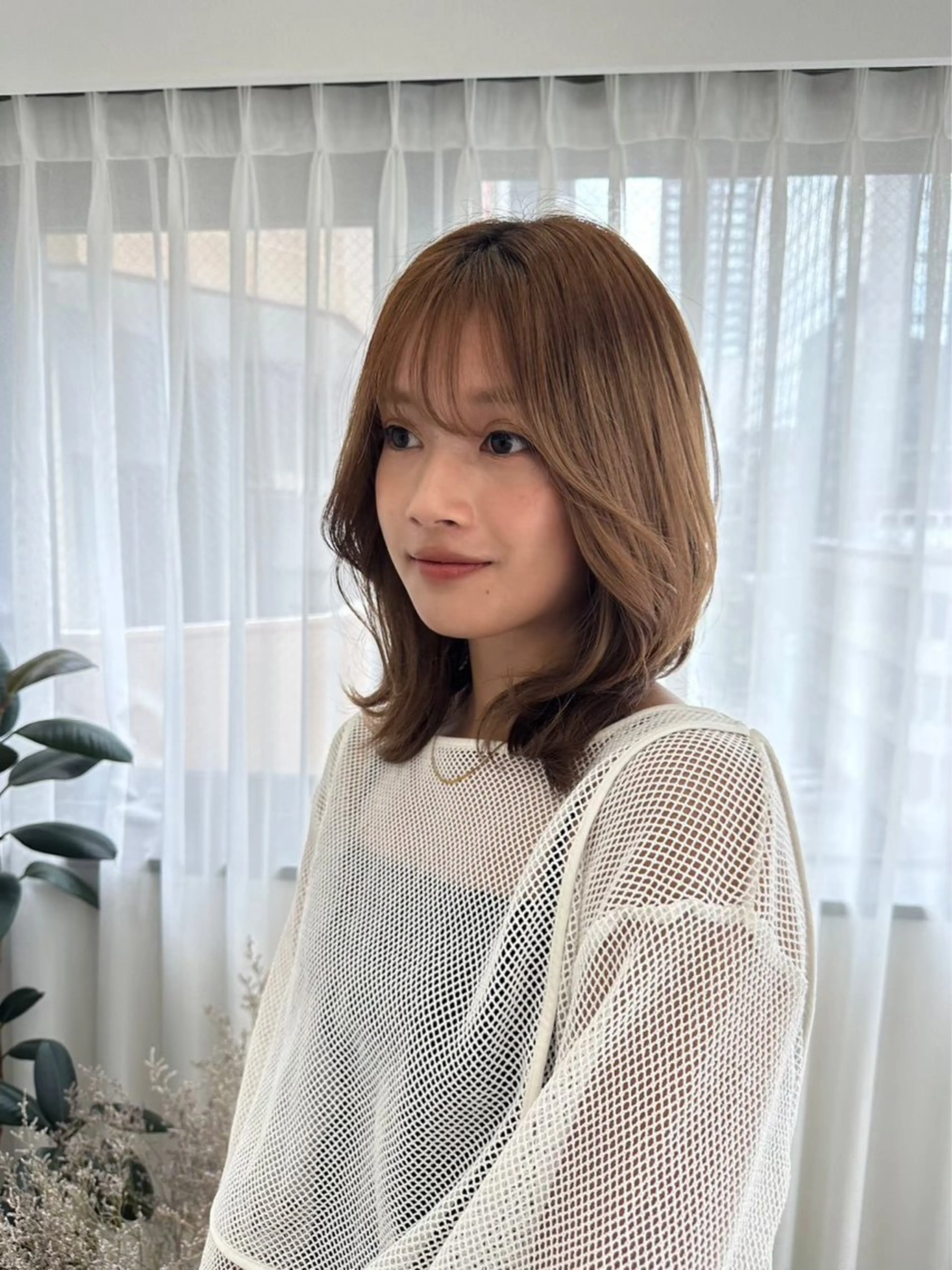 ミディアム カット ヘアカラー トリートメント _WHITE 天神店のヘアスタイル