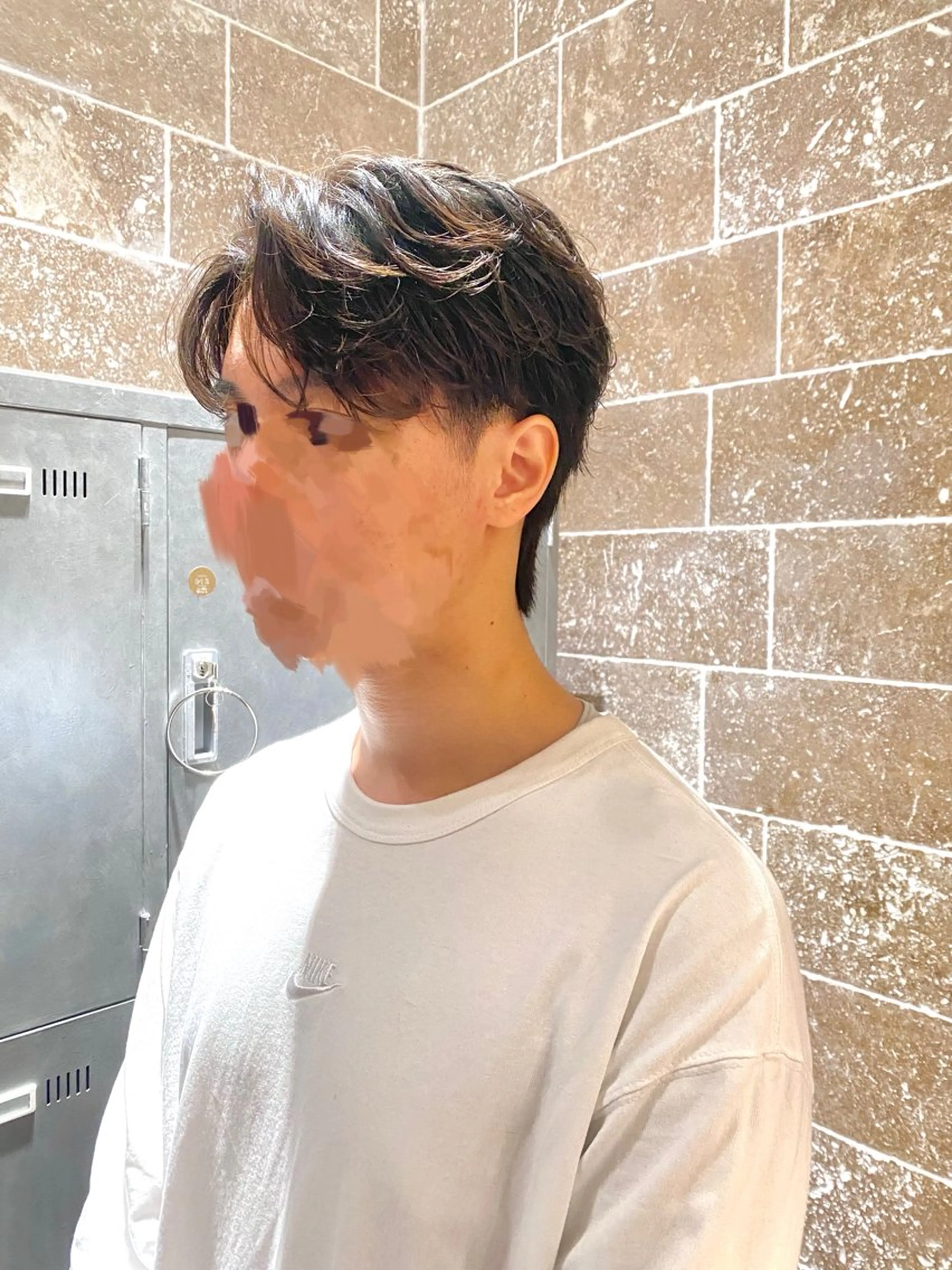 ショート パーマ メンズ ダウンパーマ フェザーパーマ メンズパーマ 韓国ヘア/銀座/艶髪 /MINX/ウチダのヘアスタイル