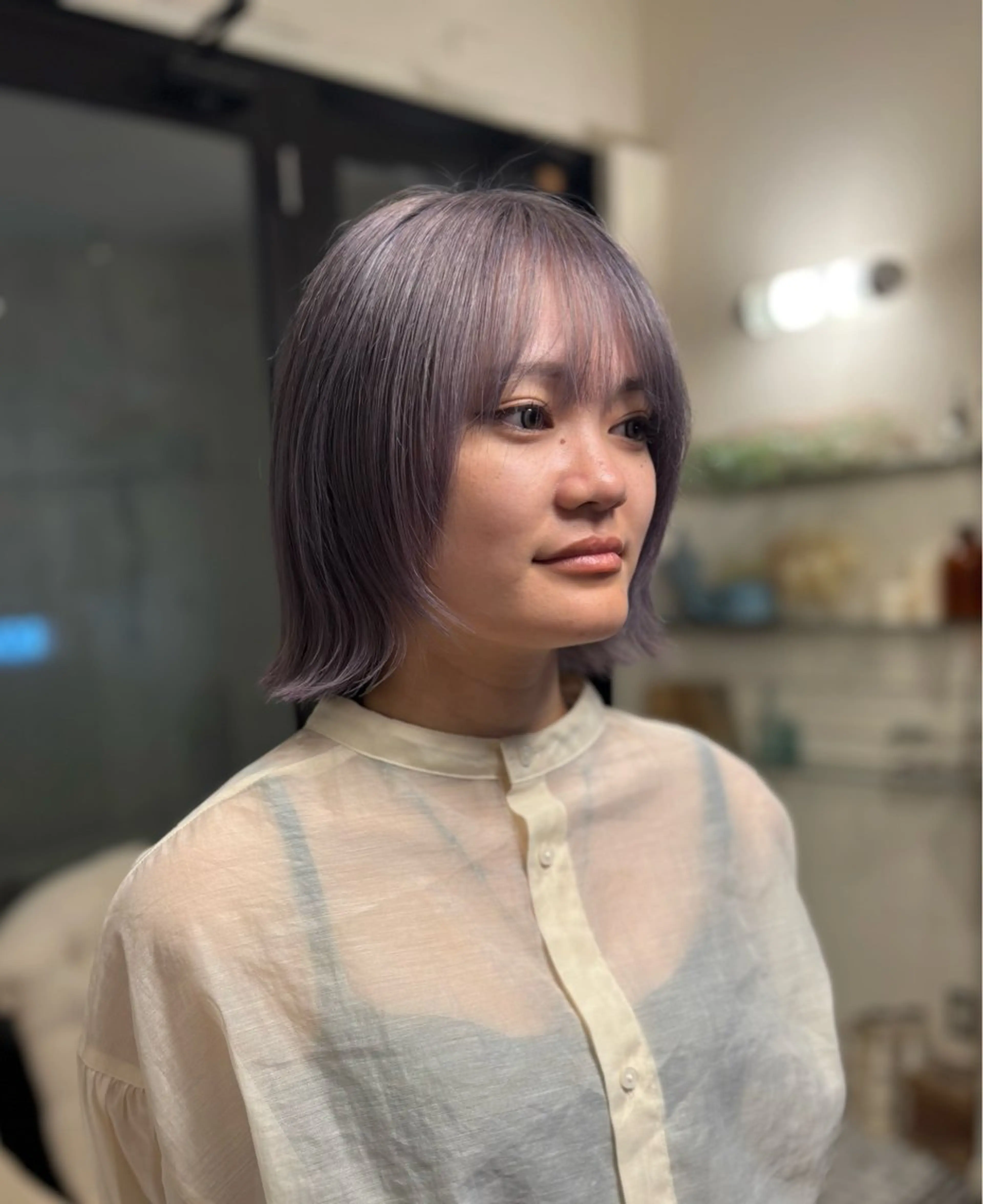 ミディアム ヘアカラー kenshin/艶髪 /似合わせカットのヘアスタイル