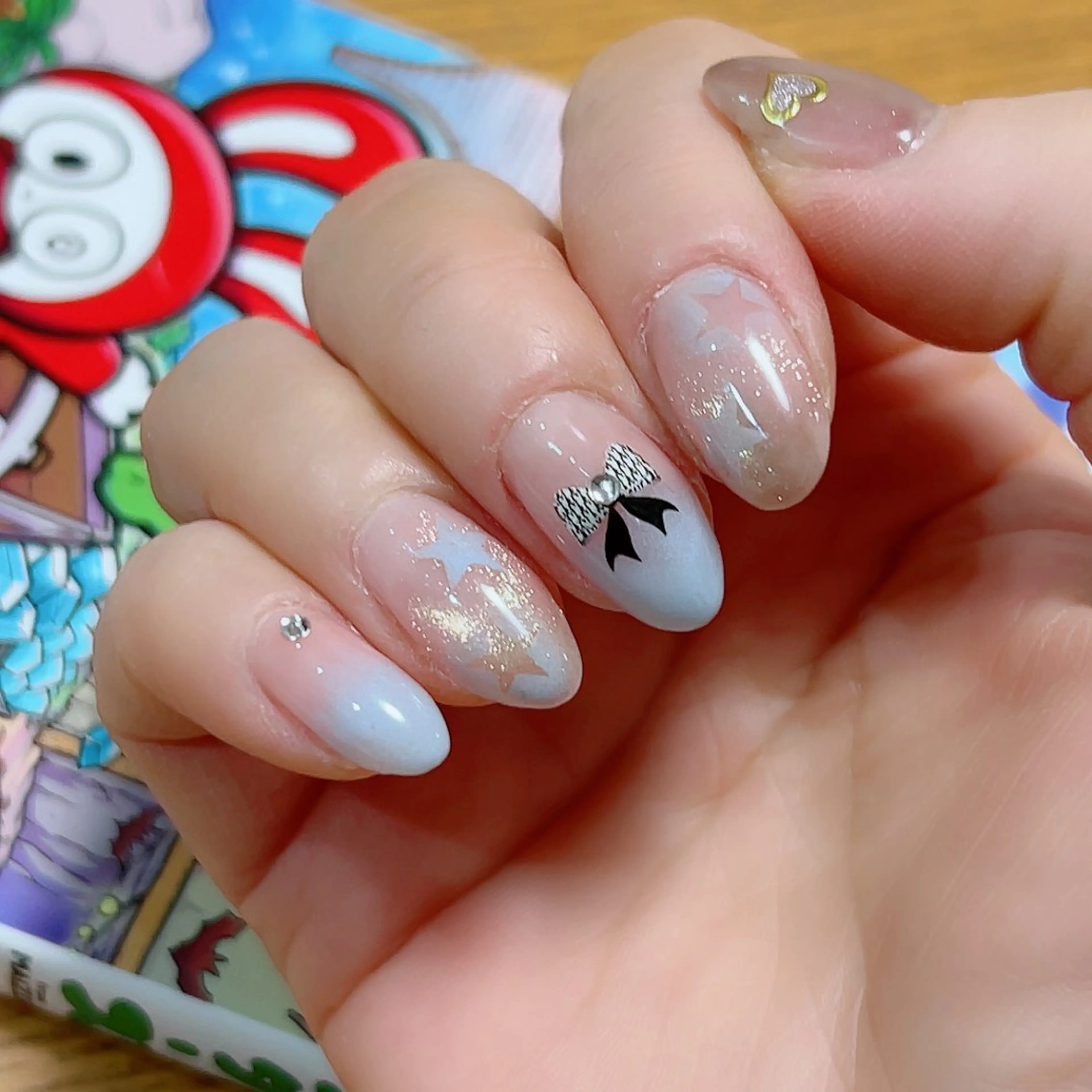 ネイル マグネットネイル バレンタイン Cute Tips nailのネイルデザイン
