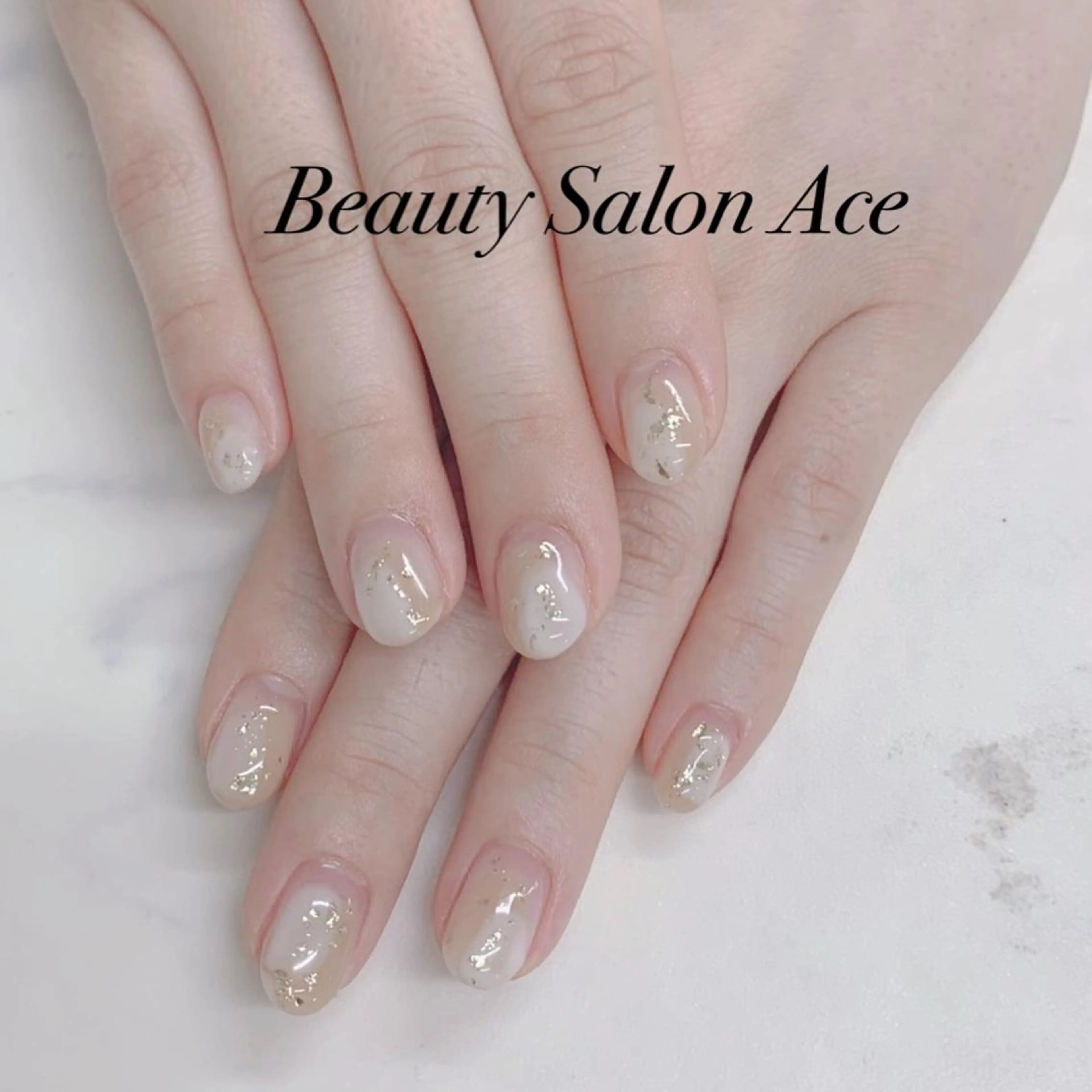 ネイル メンズネイル ニュアンスネイル 春ネイル ハンドネイル Beauty Salon Ace（ネイルサロン　エース）所属・池袋フィルイン Ace♡長さだしのネイルデザイン