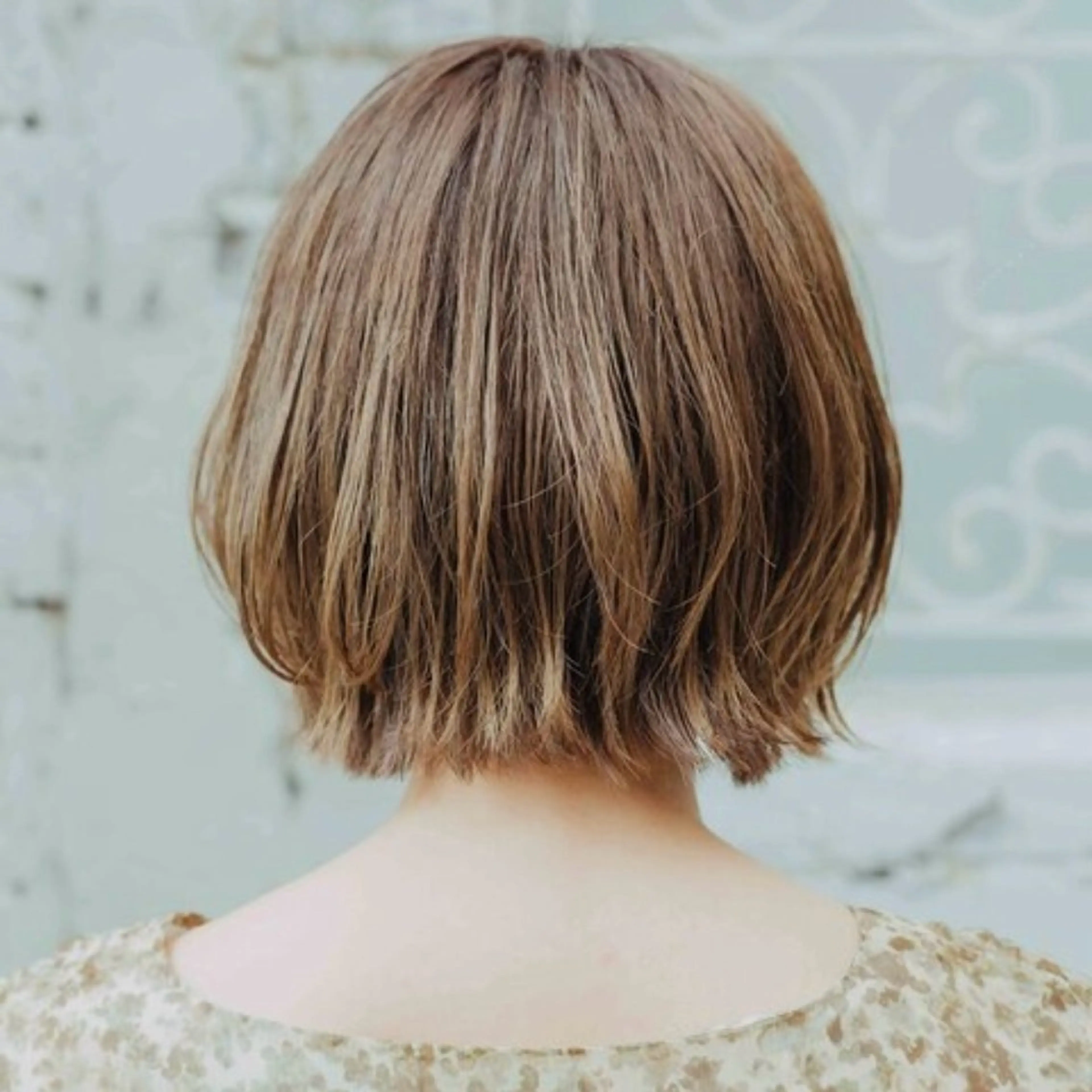 ミディアム カラー ハイトーン/ボブ/ ハイライト🤍涼介のヘアスタイル