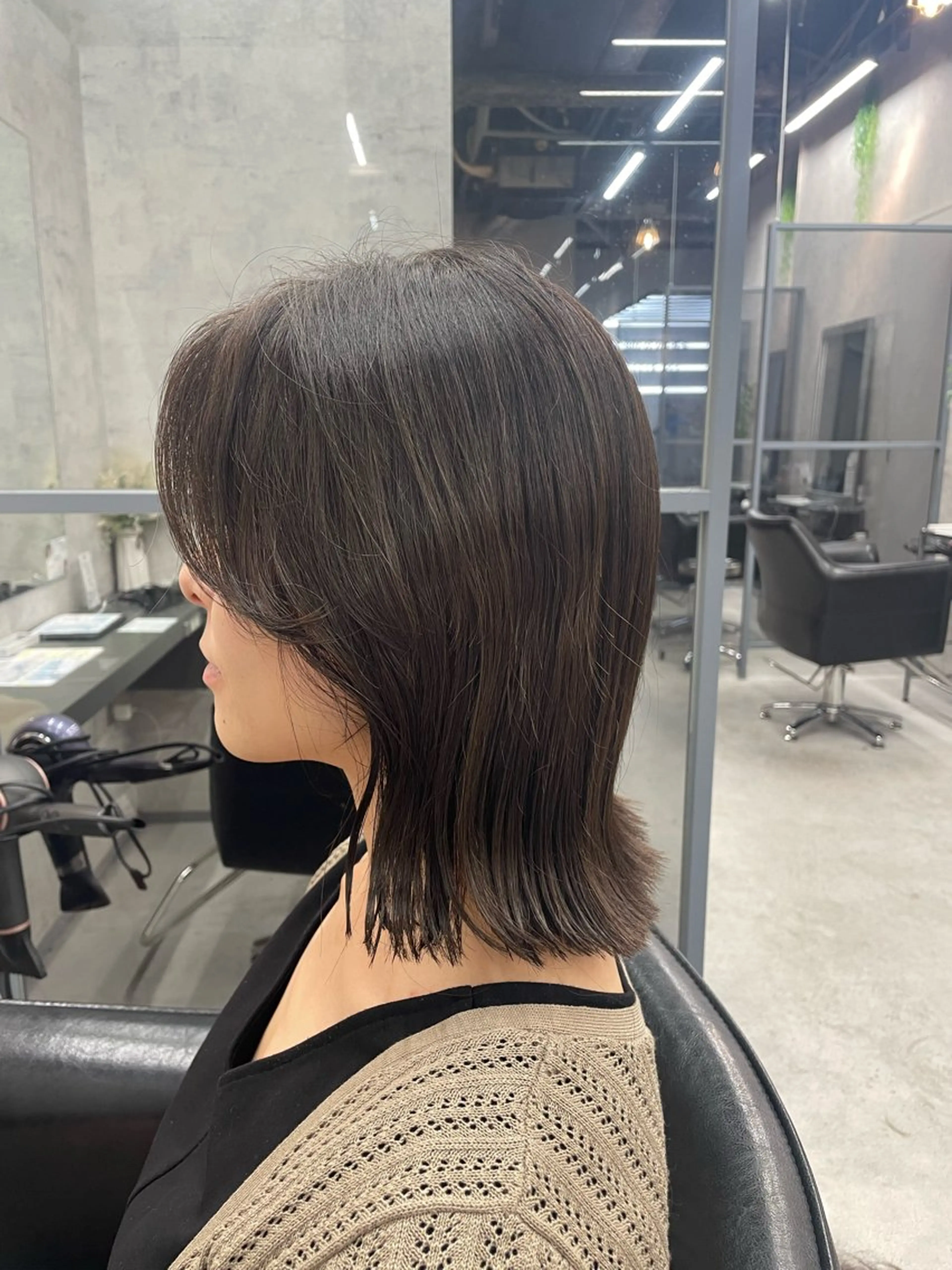 ミディアム カラー ヘアカラー トリートメント ANSENS by  modeK's所属・【銀座】透明感カラー ／艶カラー/tomoのヘアスタイル