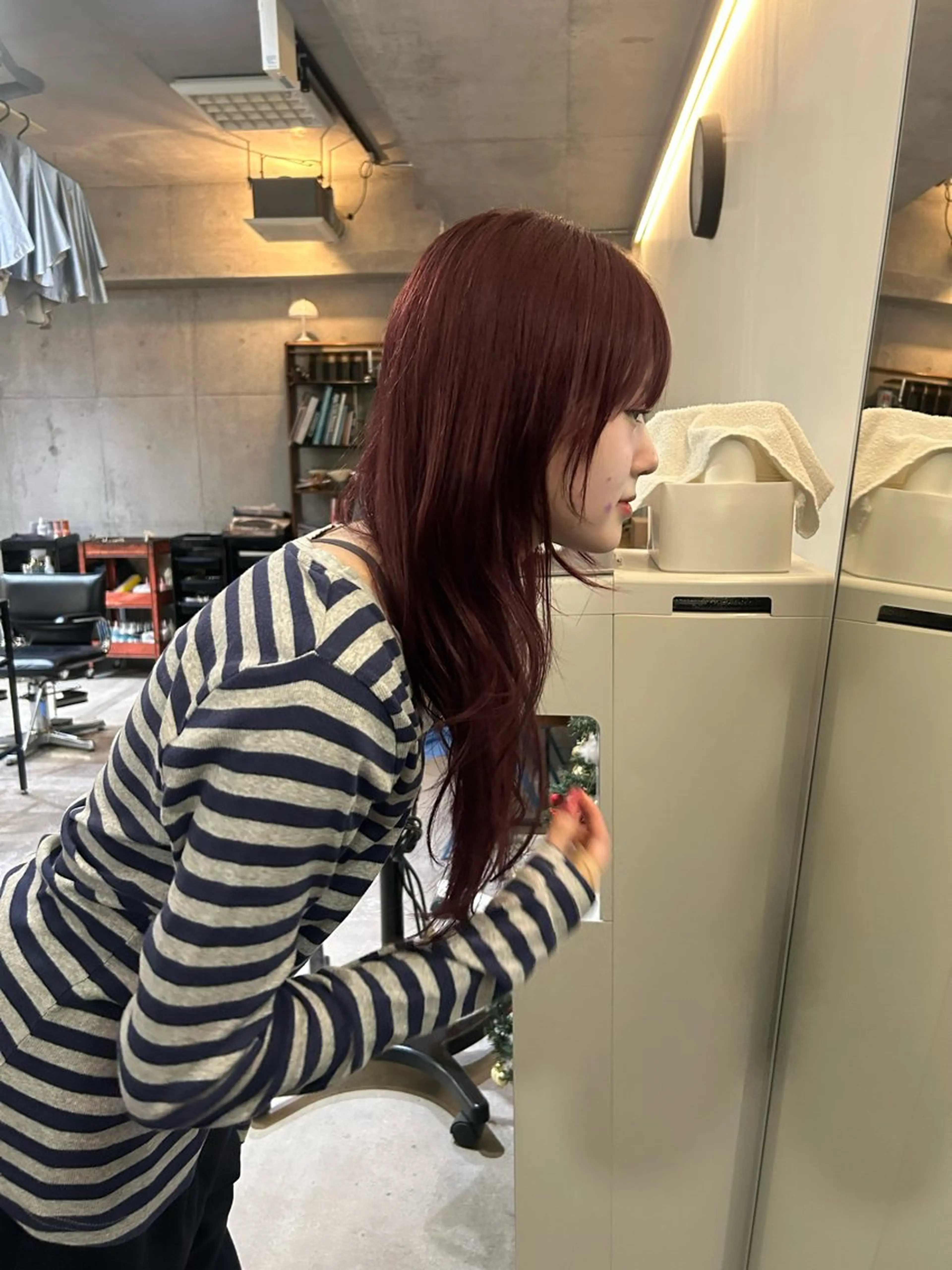 ロング カラー ヘアカラー レイヤーカット/ルー ツカラー/EMIRIのヘアスタイル