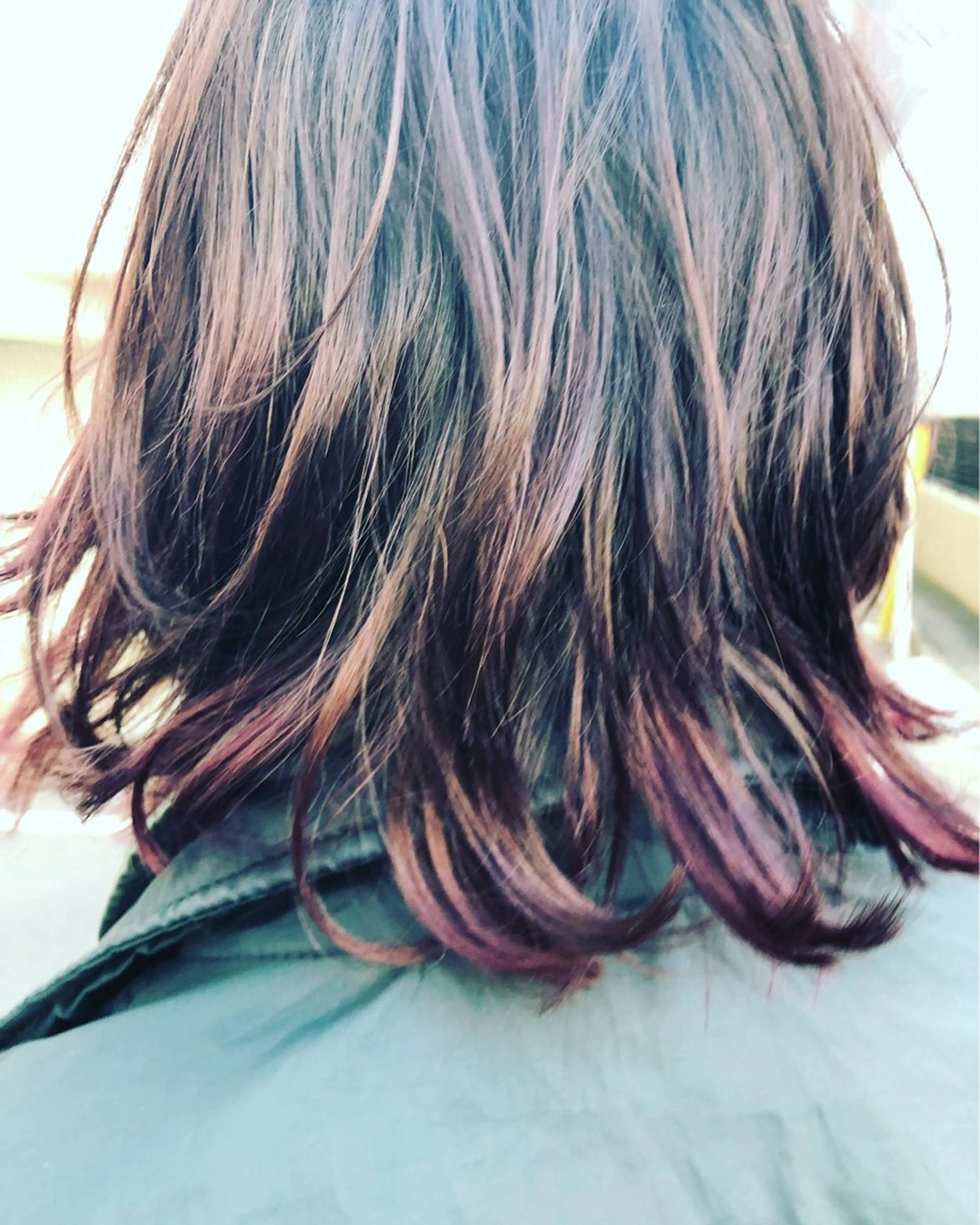 ミディアム カラー ハイライトカラー 外国人風カラー ハイライト ENO センター南のヘアスタイル