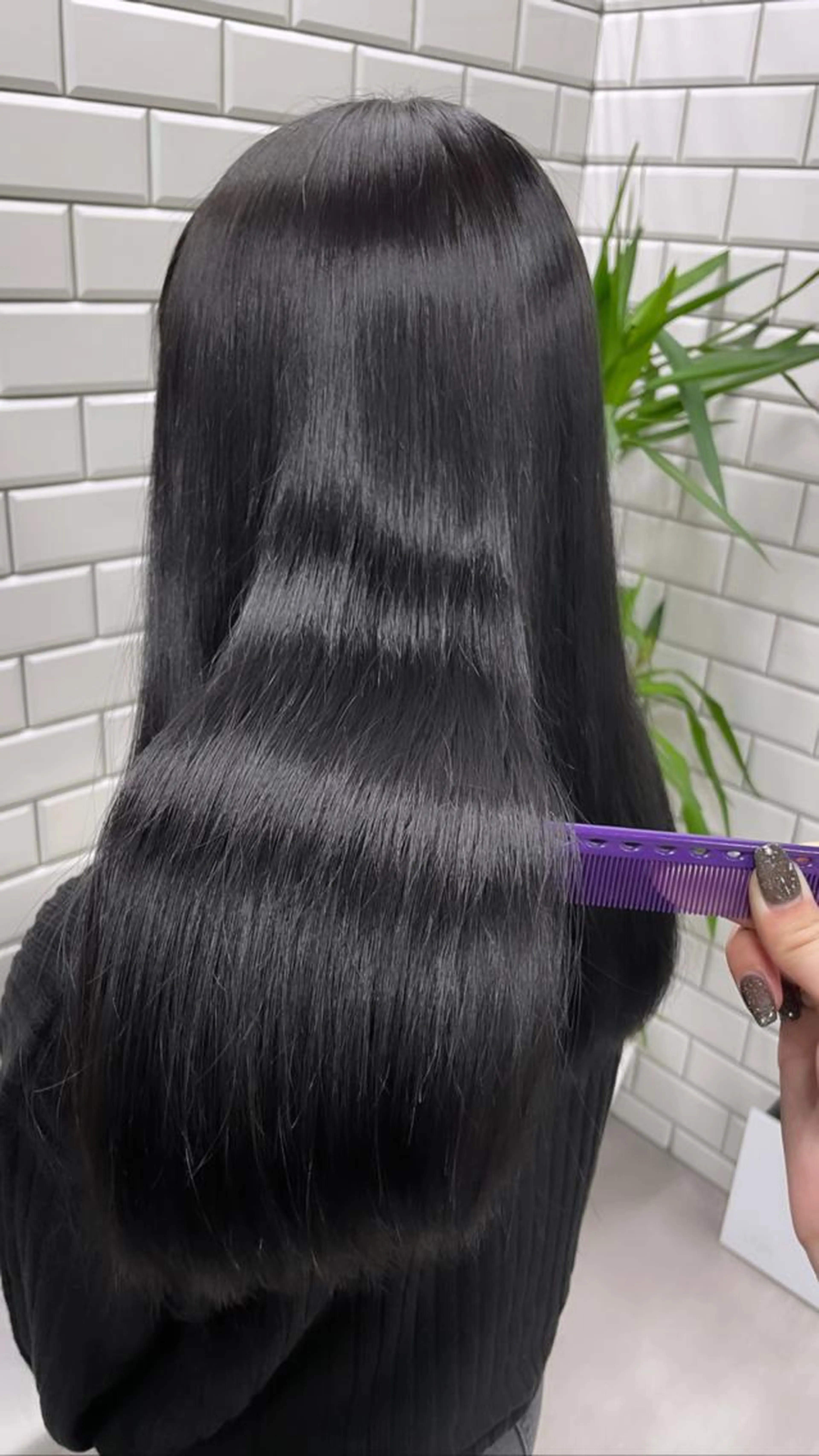 《梅雨特別価格❣️》🌿ケア縮毛矯正➕TOKIOトリートメント5STEP🌿ロング料金¥0#髪質改善の写真