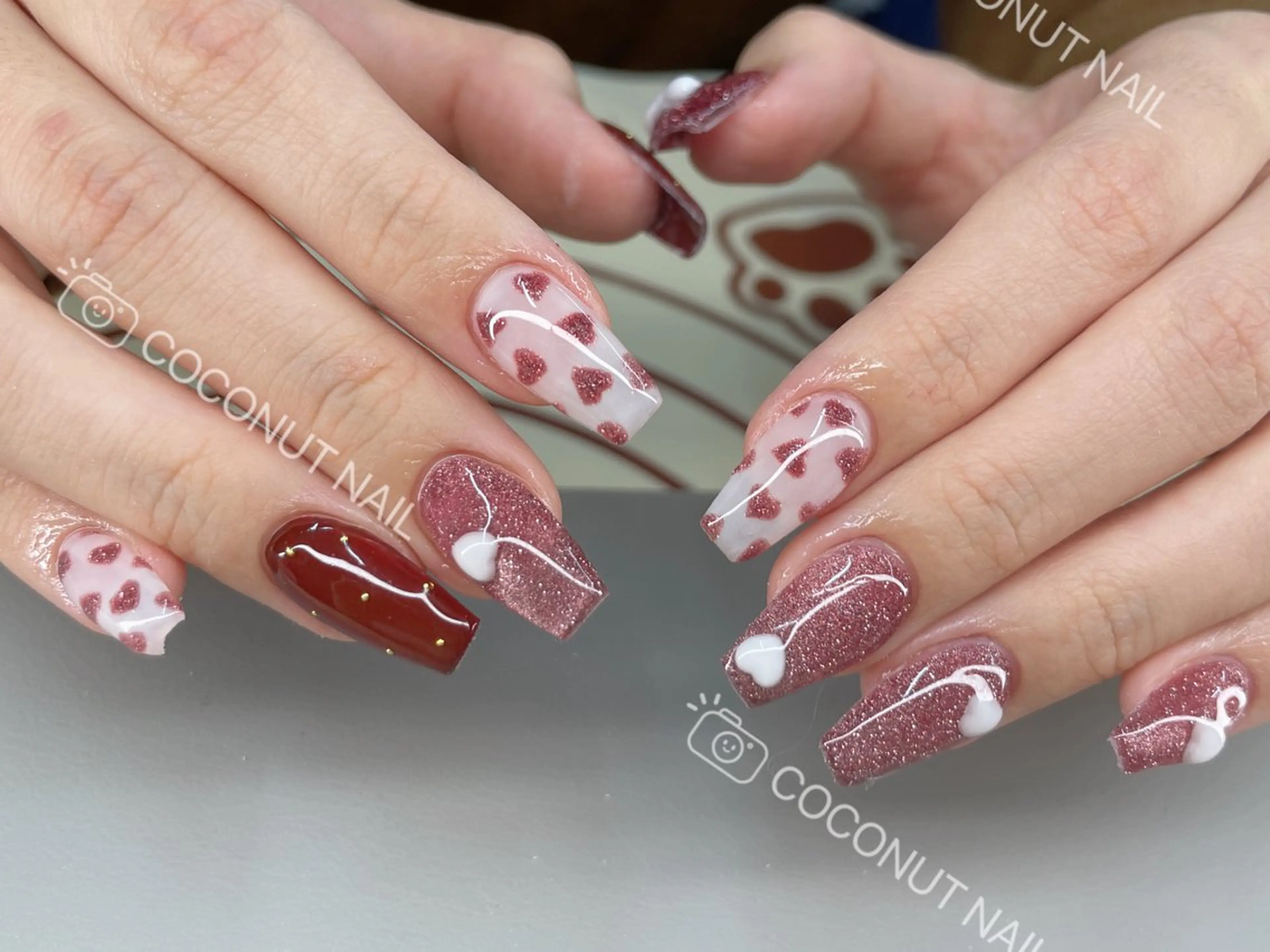 ネイル ハンドネイル 神田 ココナッツのネイルデザイン