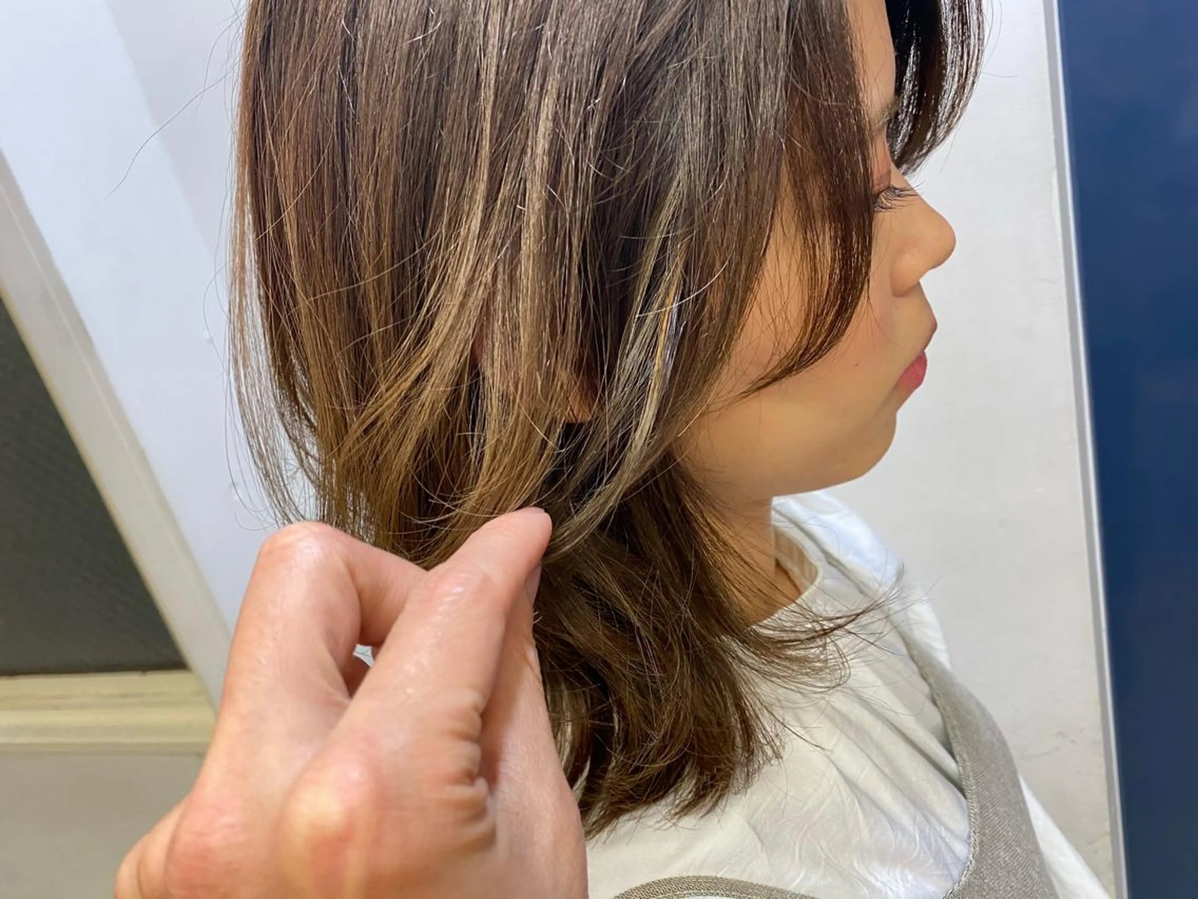 ミディアム 西尾 隆介のヘアスタイル