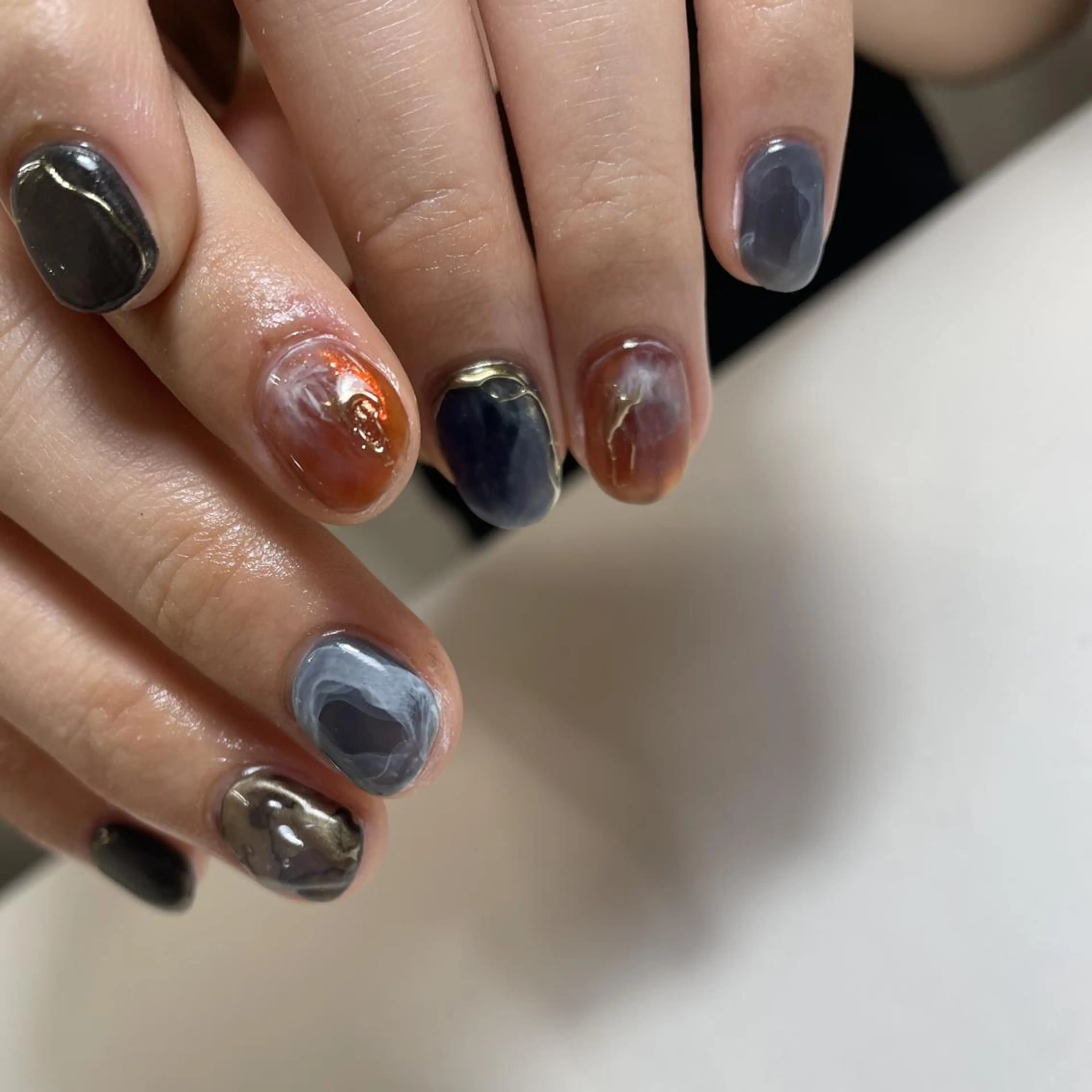 ネイル ハンドネイル フットネイル p.o.n. nuance/個性的のネイルデザイン