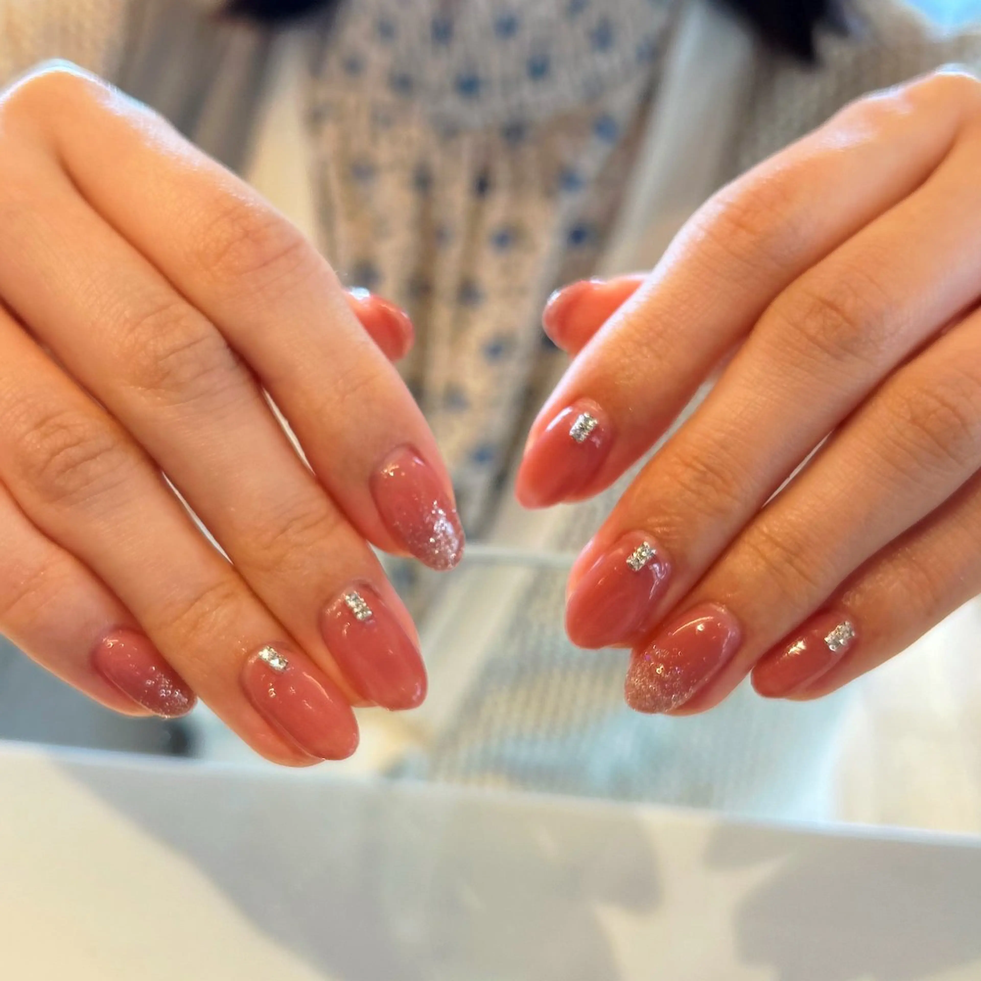 ネイル フラッシュネイル ラメ(グリッター) ラメグラデーション ハンドネイル wakana♡ 自由が丘/パラジェルのネイルデザイン