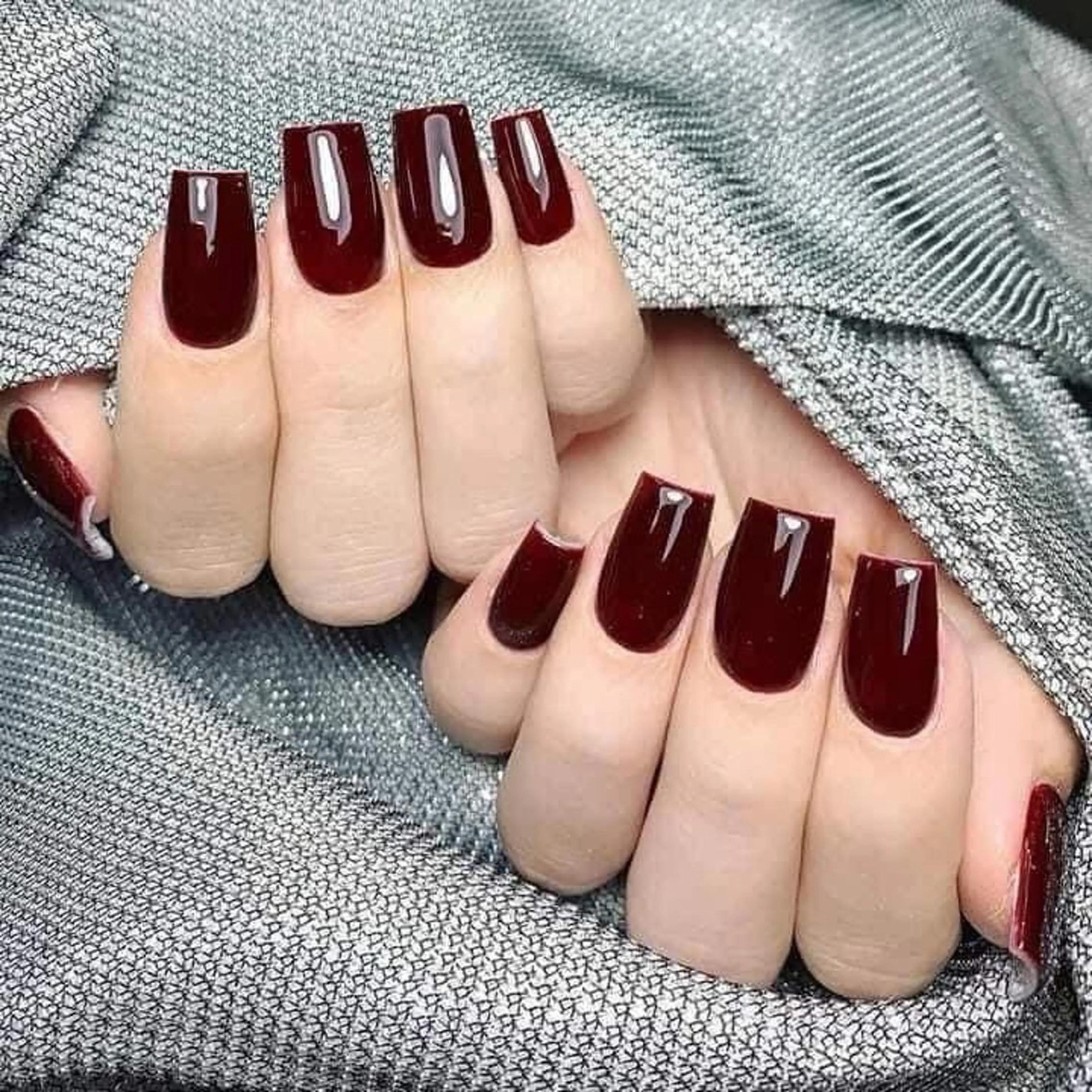 ネイル 長さ出し フレンチネイル ジェルネイル ガラスフレンチ 韓国ネイル ハンドネイル Minette nailHuongのネイルデザイン