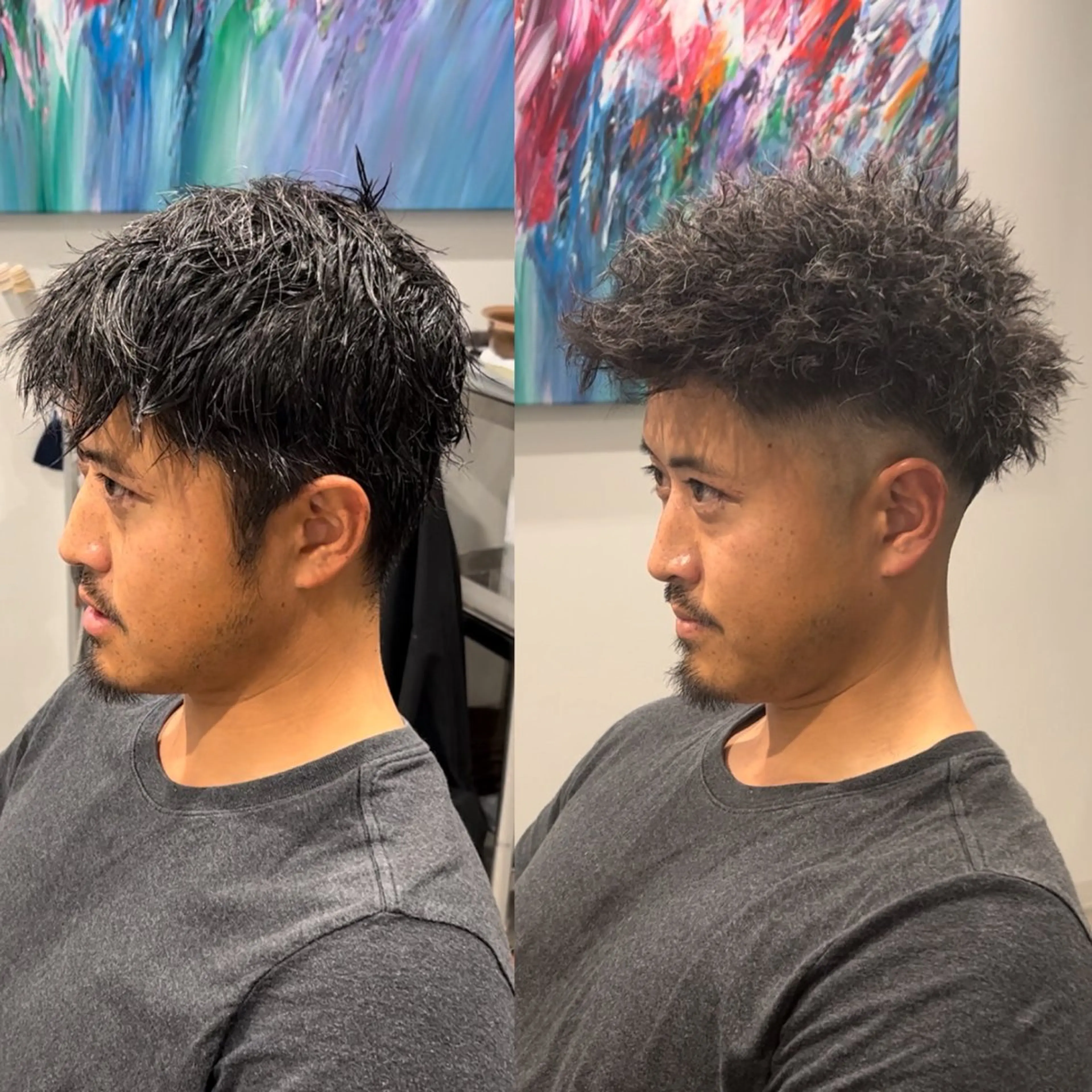 メンズ メンズパーマ メンズツイストパーマ ツイストパーマ LIVEIL所属・リベイルけんた モデル募集のヘアスタイル