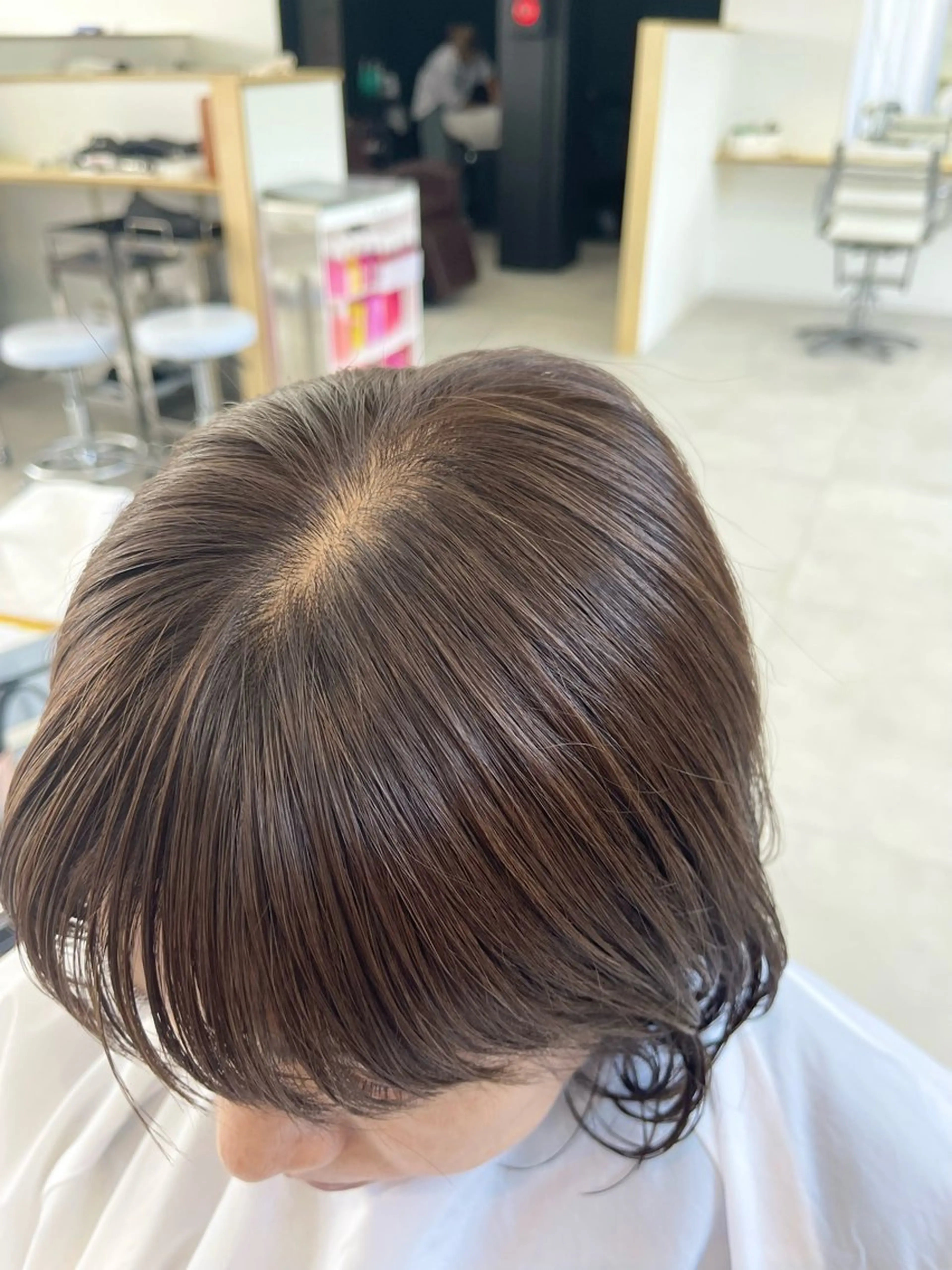 カラー ベージュカラー オリーブベージュ miho  / 岸和田・和泉中央のヘアスタイル