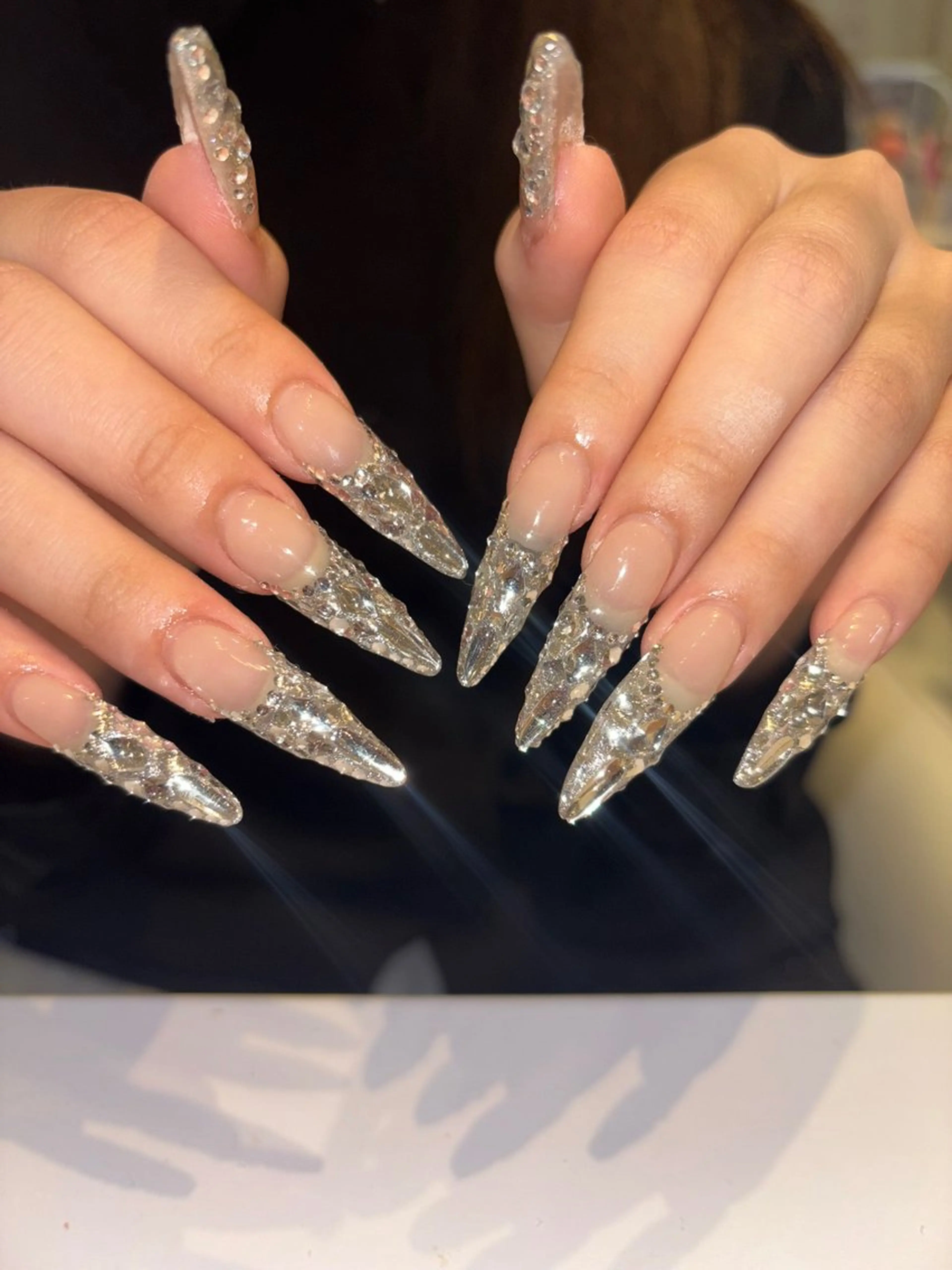 ネイル ハンドネイル 倫実/スカルプ /ガーリー/個性派のネイルデザイン