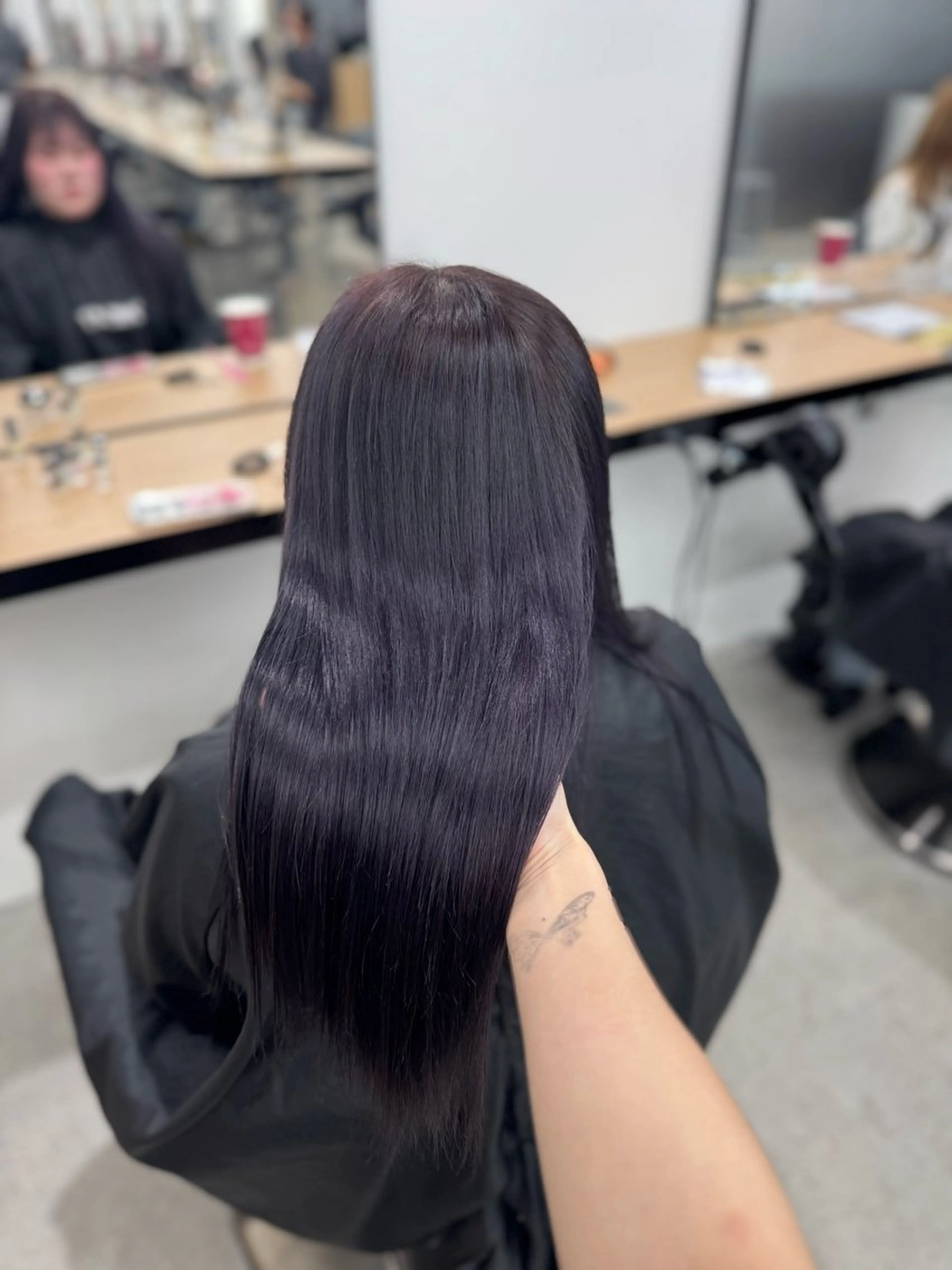 ミディアム カラー ヘアアレンジ ヘアカラー トリートメント ヘッドスパ ヘアセット 🤍淡色ピンク&ラベ ンダーYUKI🤍のヘアスタイル