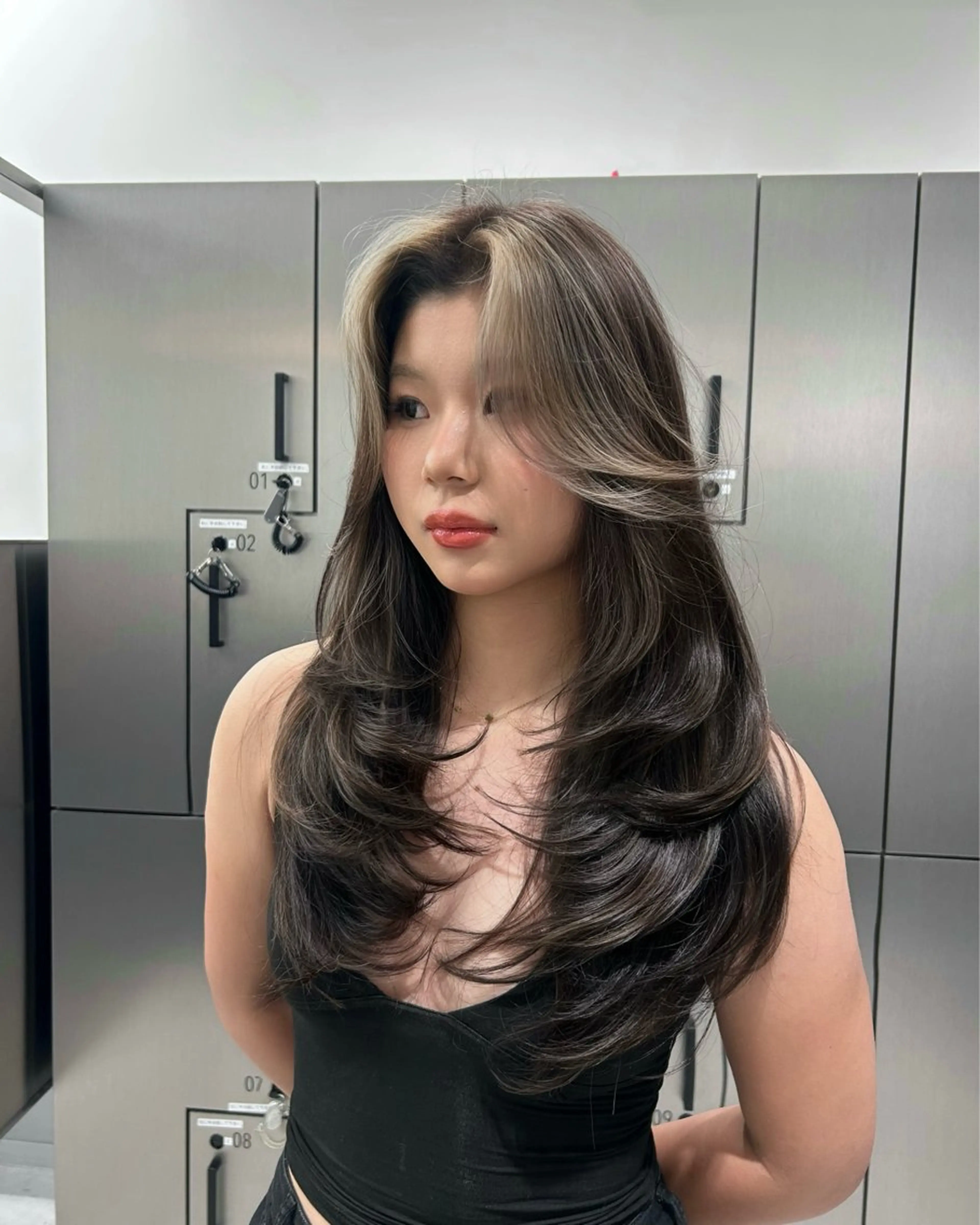 ロング ハイライト レイヤーカット カット ヘアカラー 大人レイヤー/艶美髪 🇺🇸TOMONAのヘアスタイル