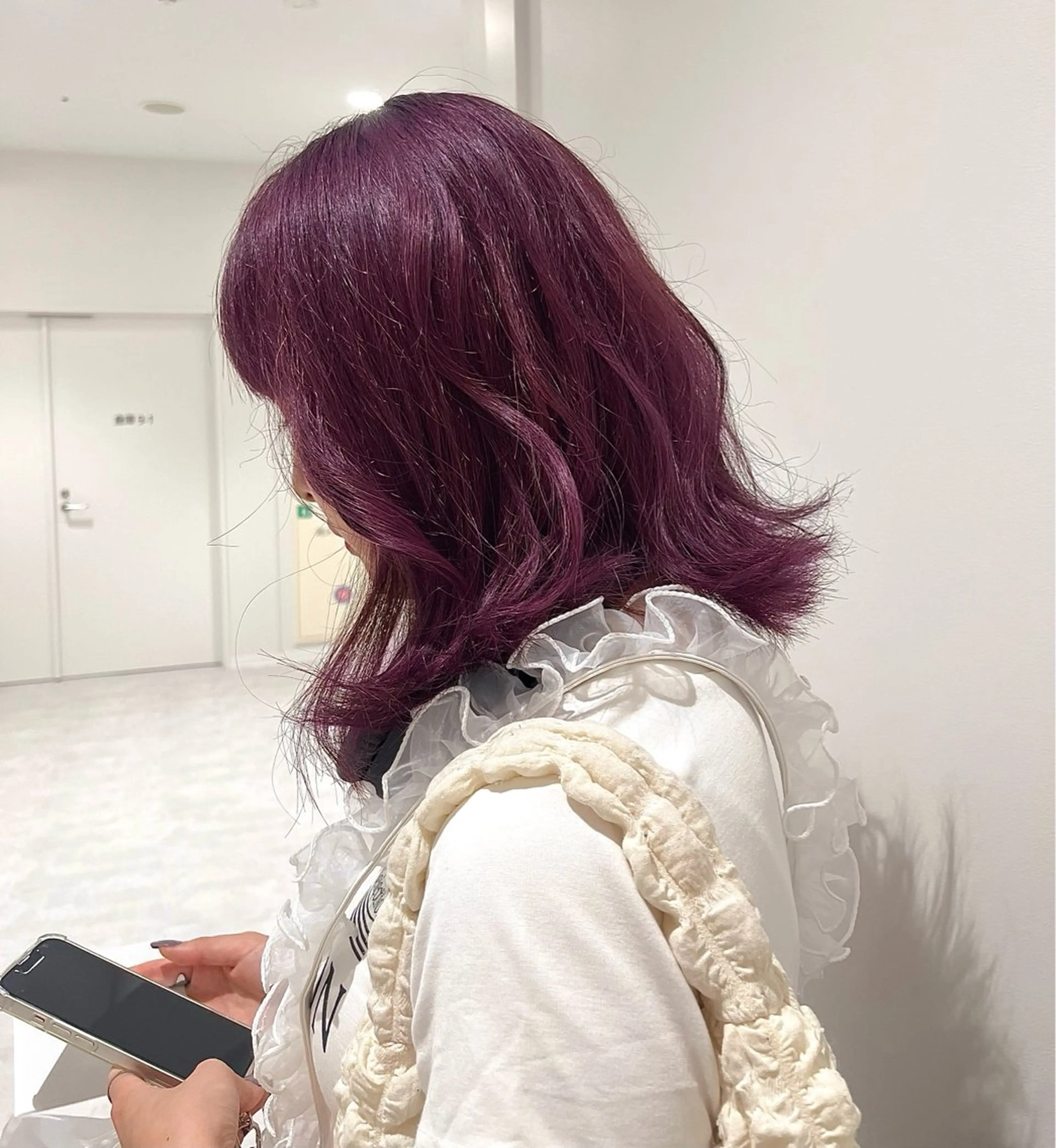 ミディアム カラー 💗暖色/ブリーチ/ レイヤー/横浜/メイのヘアスタイル