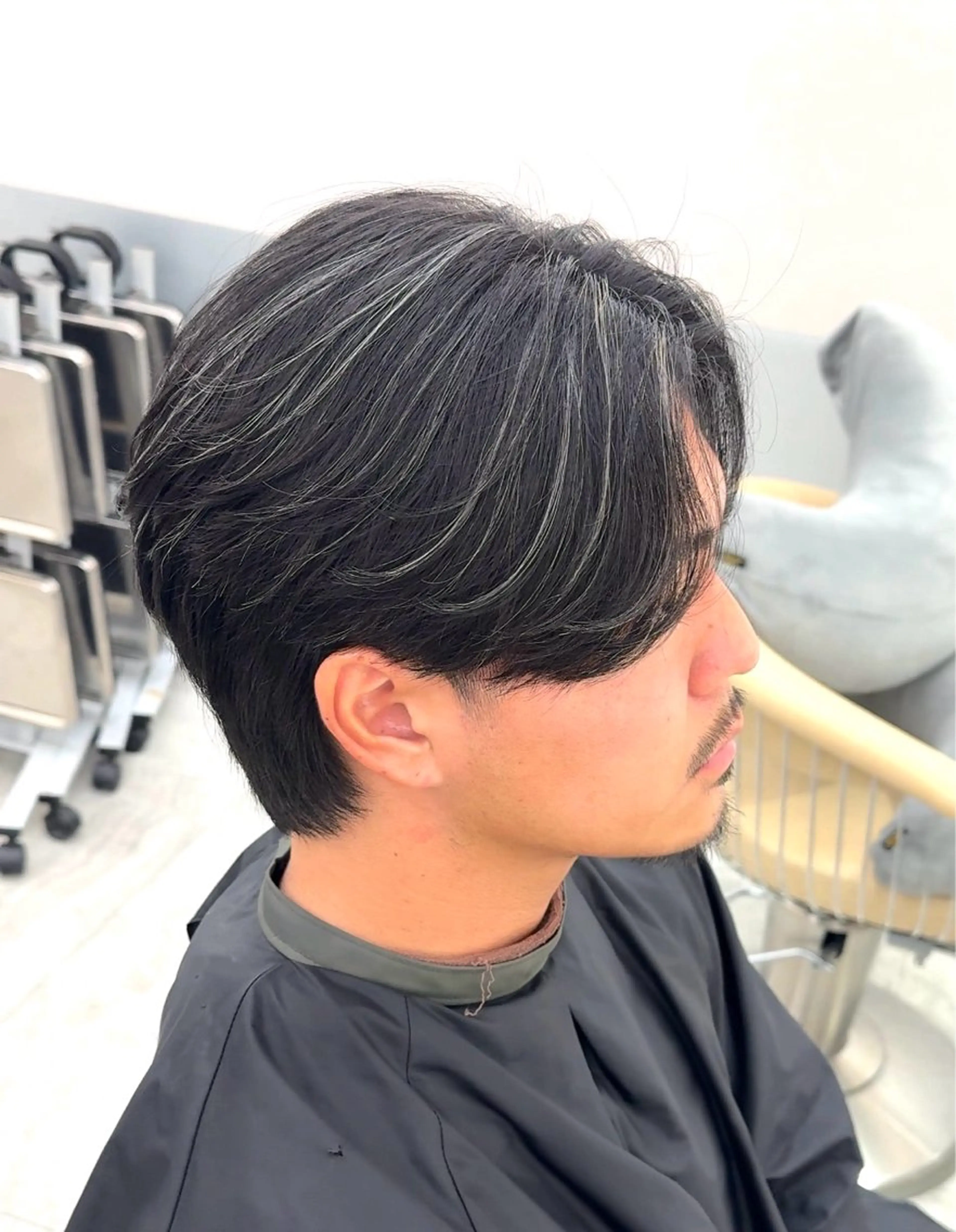 ショート カラー メンズ メンズハイライト／ 町田／パーマ／TOMのヘアスタイル