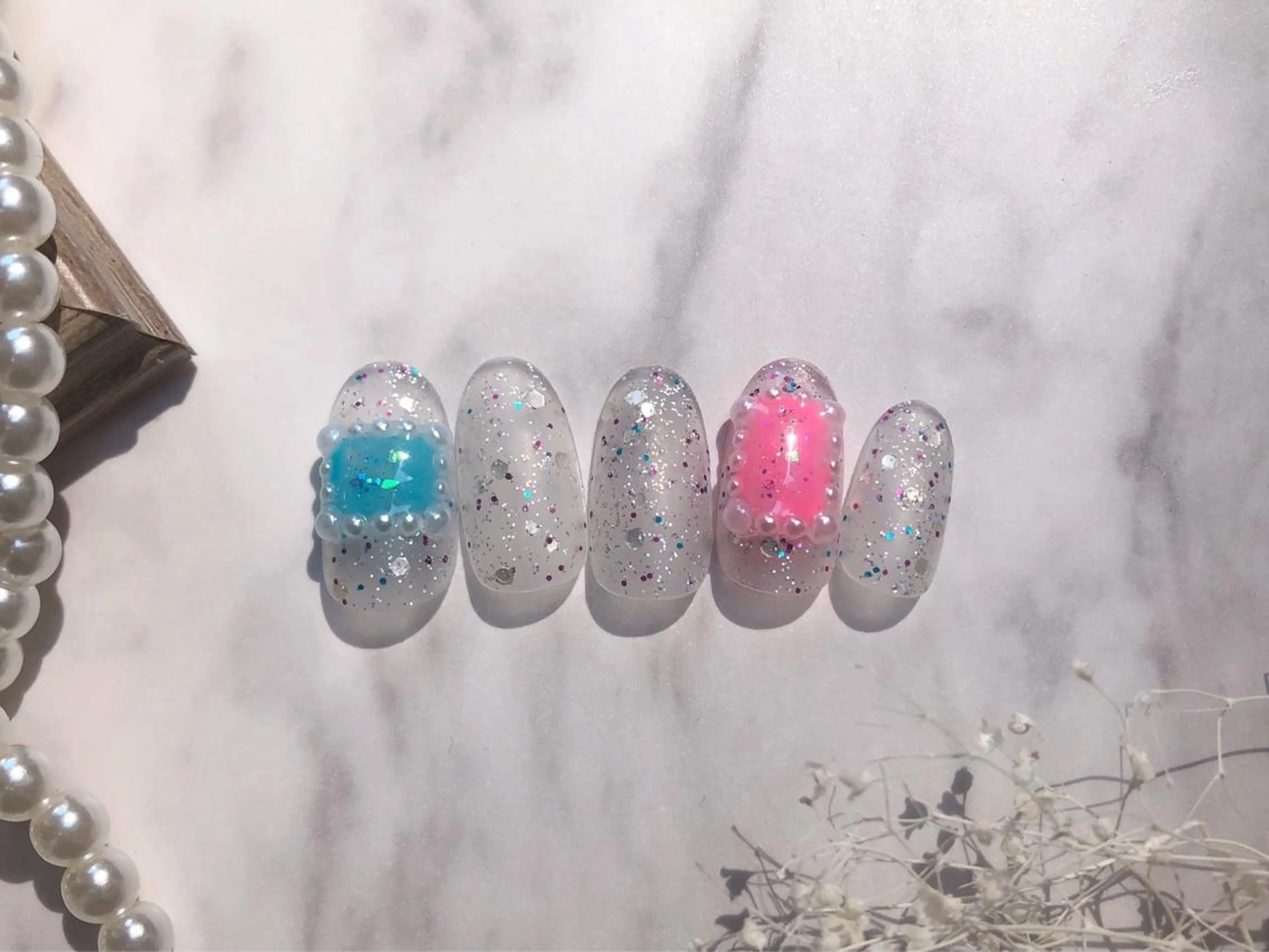 ネイル ハンドネイル ネイルPetit Ribbonのネイルデザイン