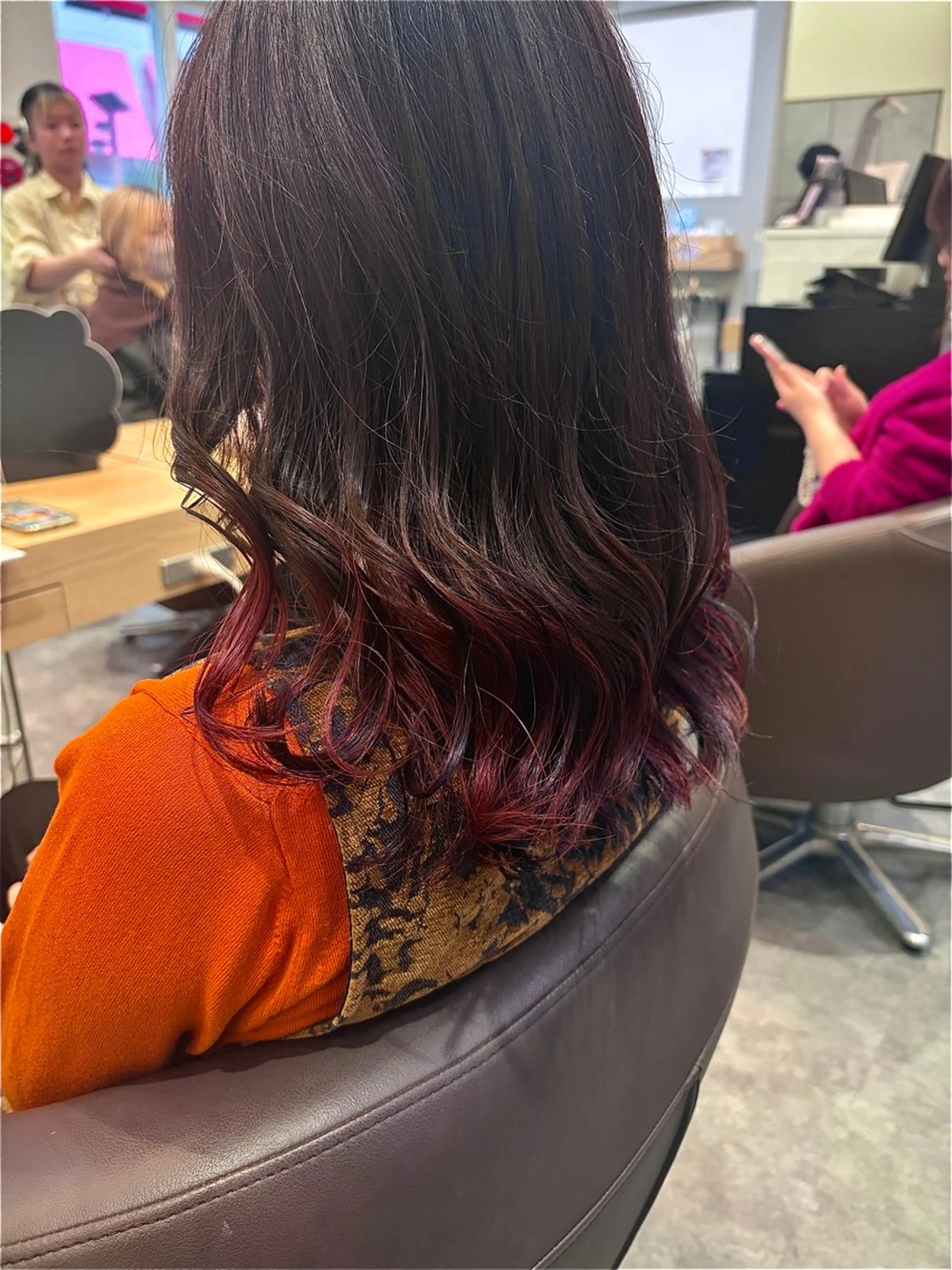 セミロング ヘアカラー 本厚木/MODEＫs 🪻yuu🪻のマツエク・マツパデザイン