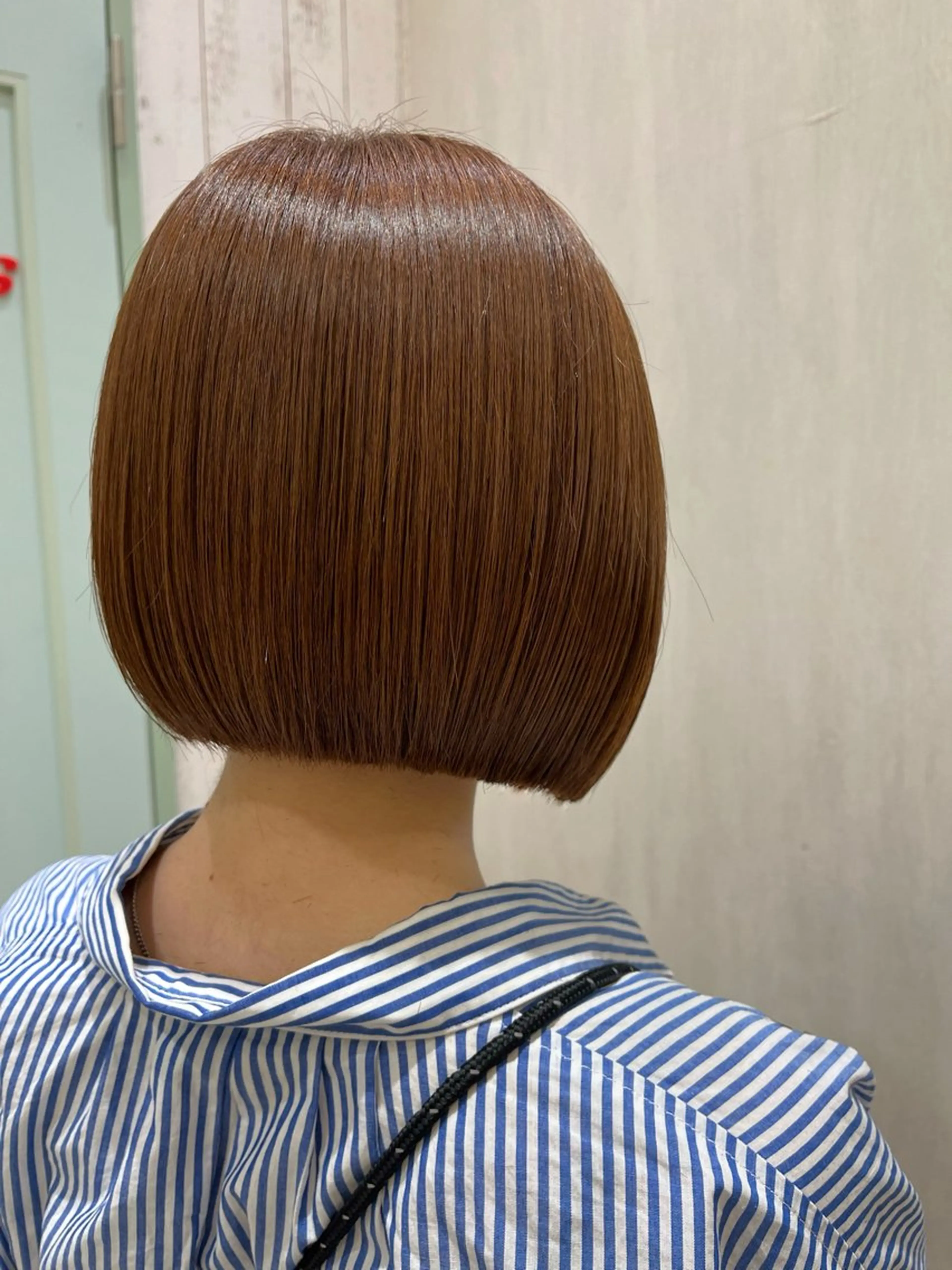 ミディアム カット 縮毛矯正 こうき/前髪割れ癖 改善/カット/カラーのヘアスタイル