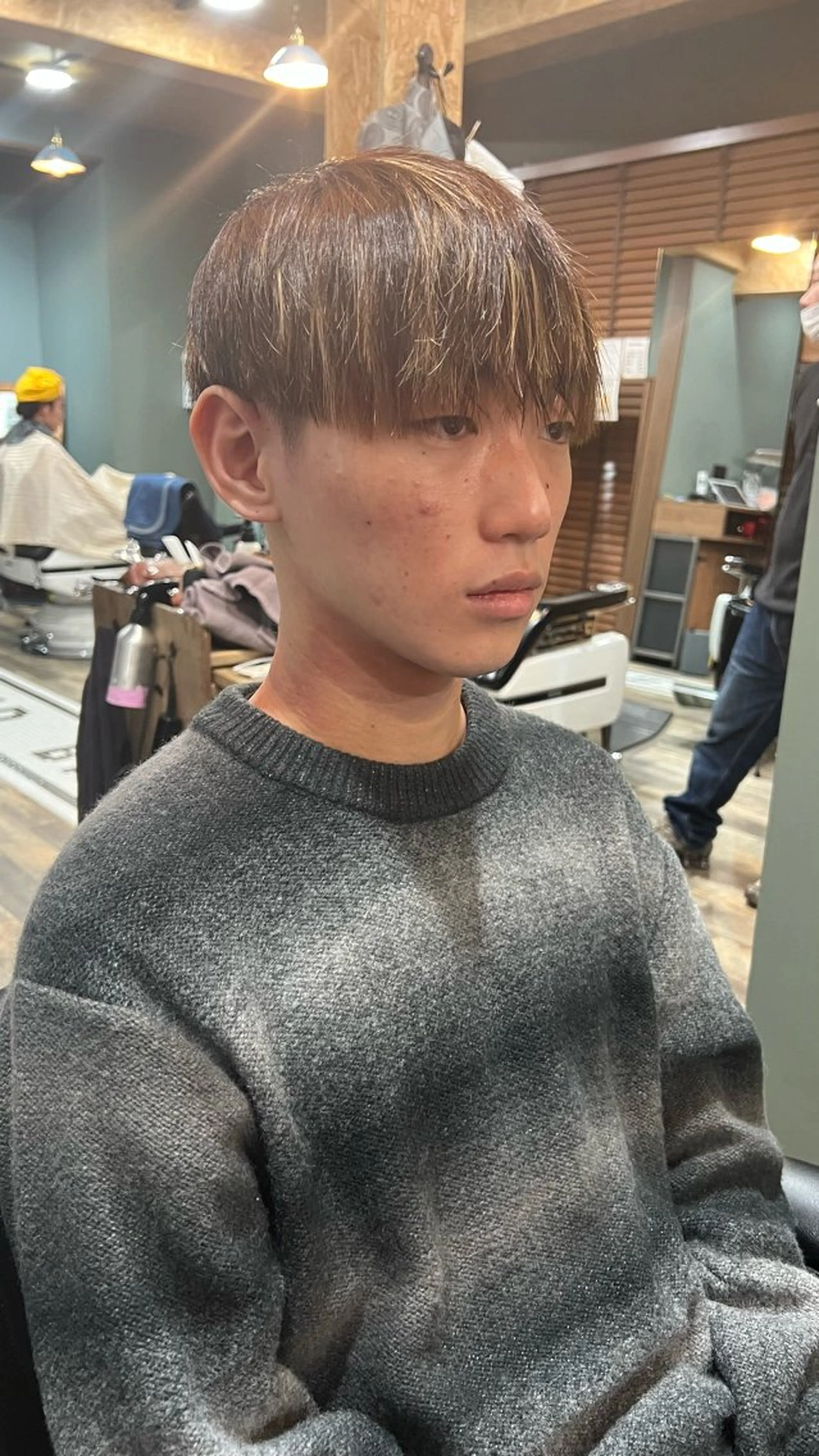 ミディアム メンズ 荻沼 快のヘアスタイル