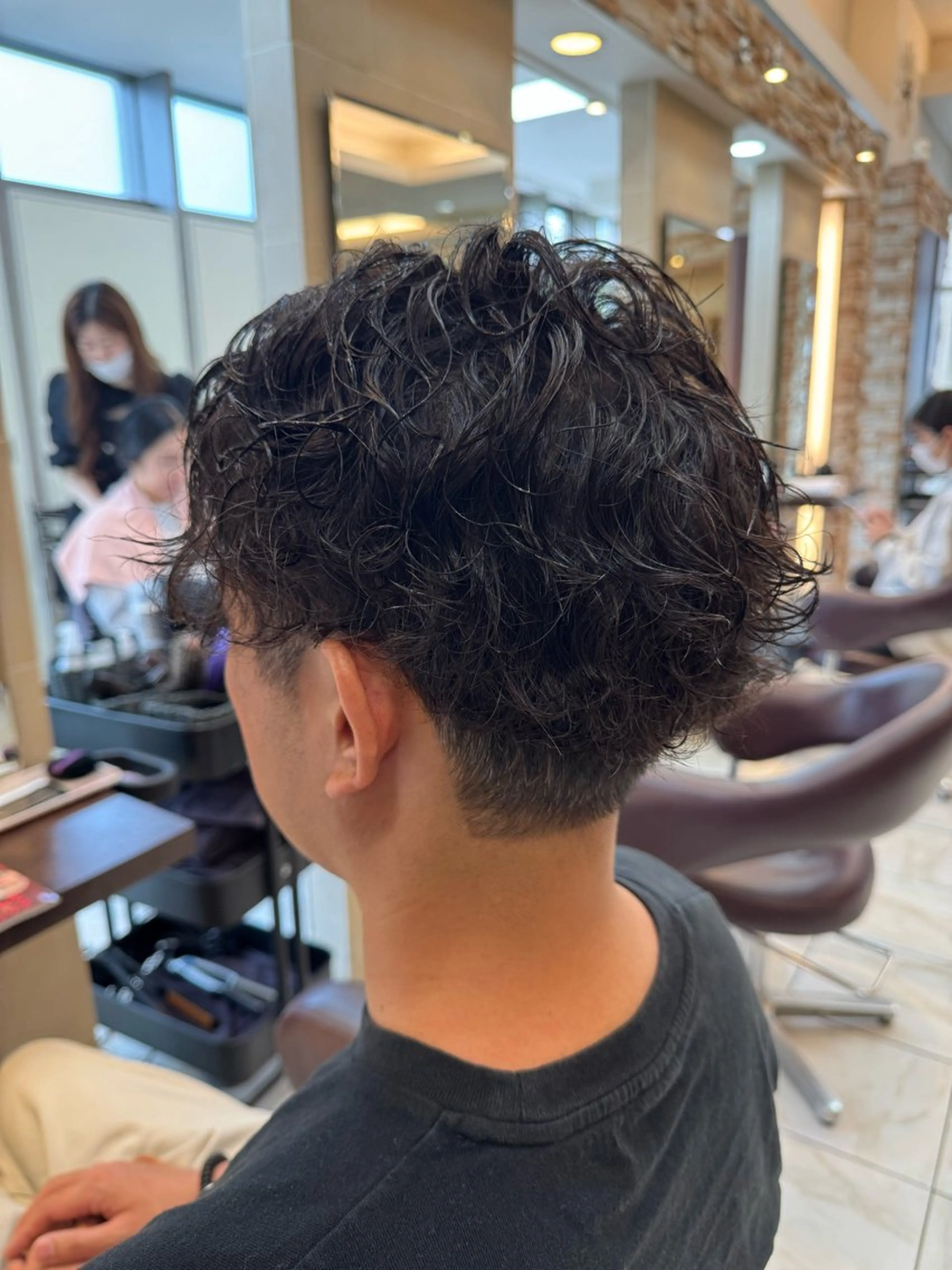 パーマ メンズ カット パーマ ⭐️透明感カラー/ パーマ⭐️宮野翔のヘアスタイル