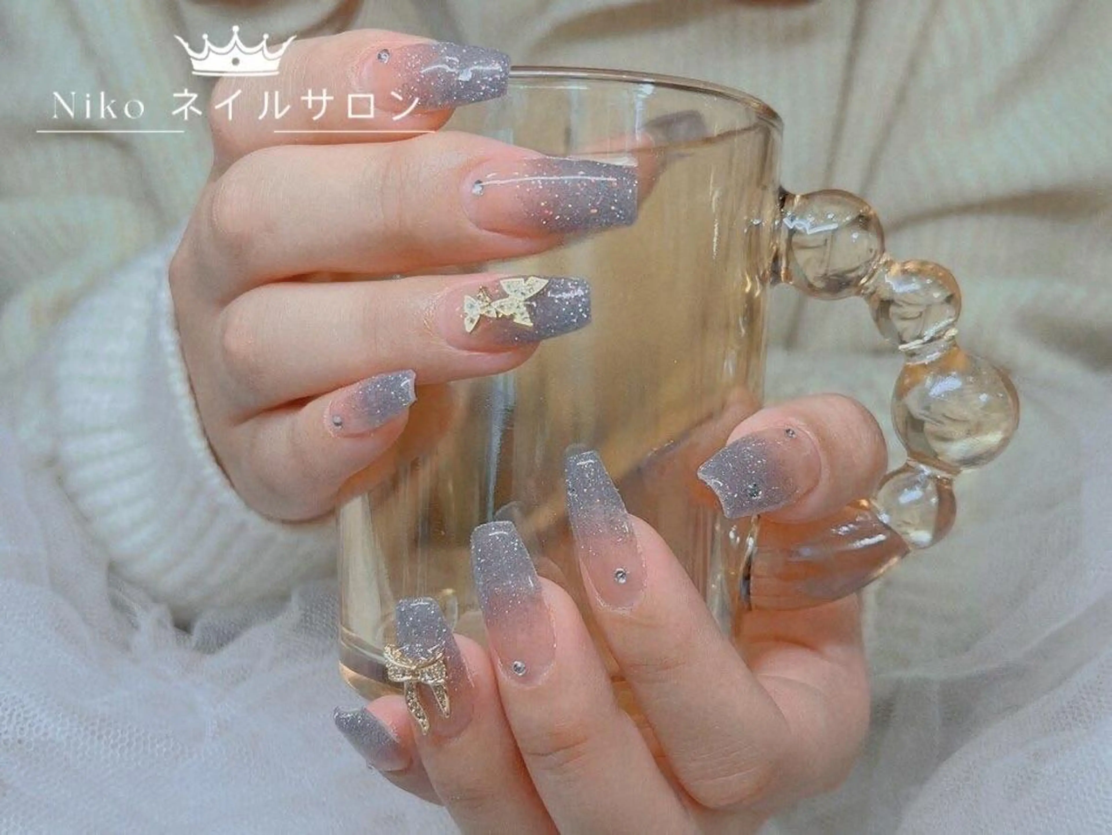 ネイル チークネイル 長さ出し フットネイル フレンチネイル ジェルネイル Niko Nailsalonのネイルデザイン