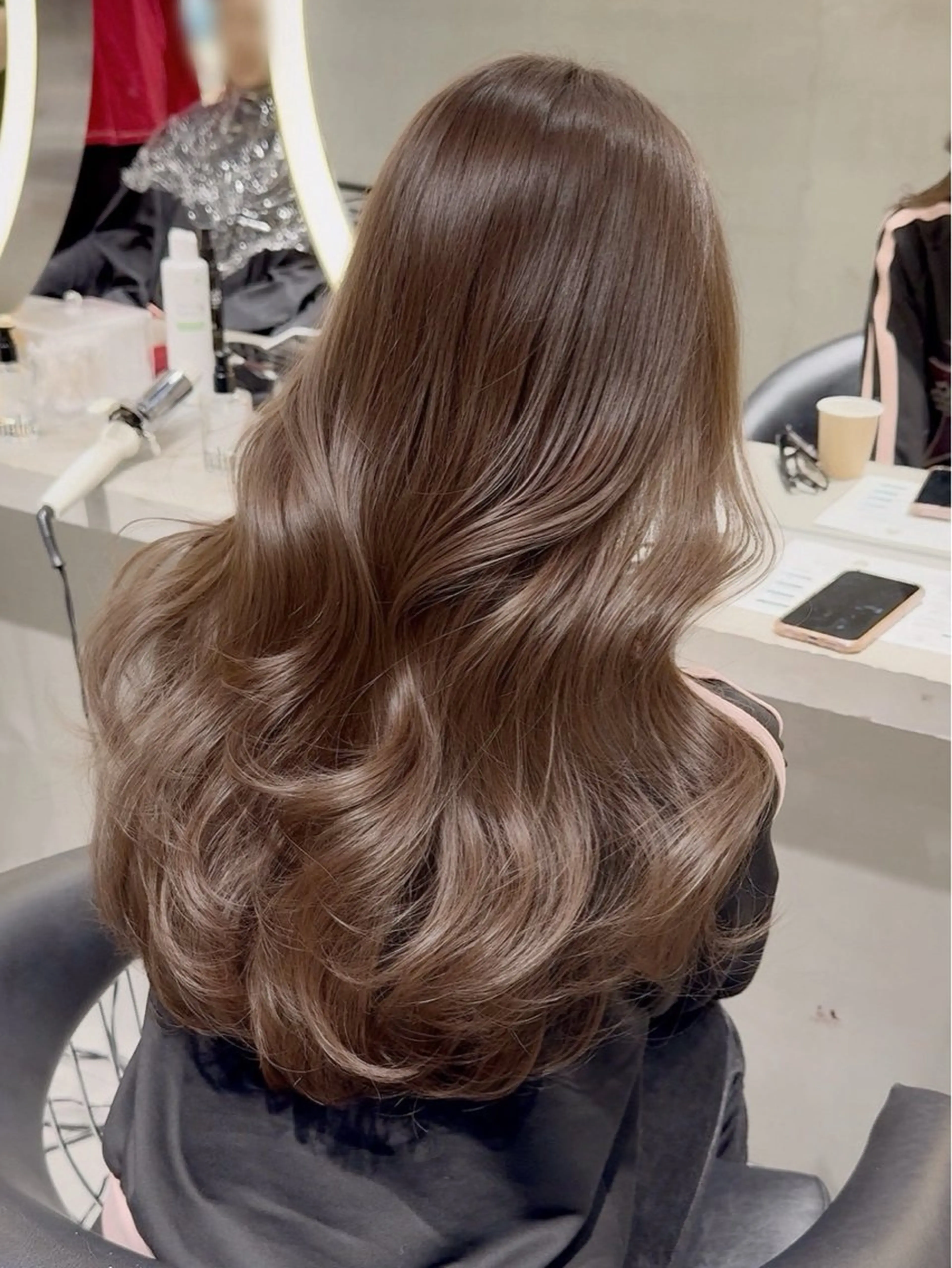 セミロング カラー カット ヘアカラー トリートメント Lond mare レイヤーカット/韓国のヘアスタイル