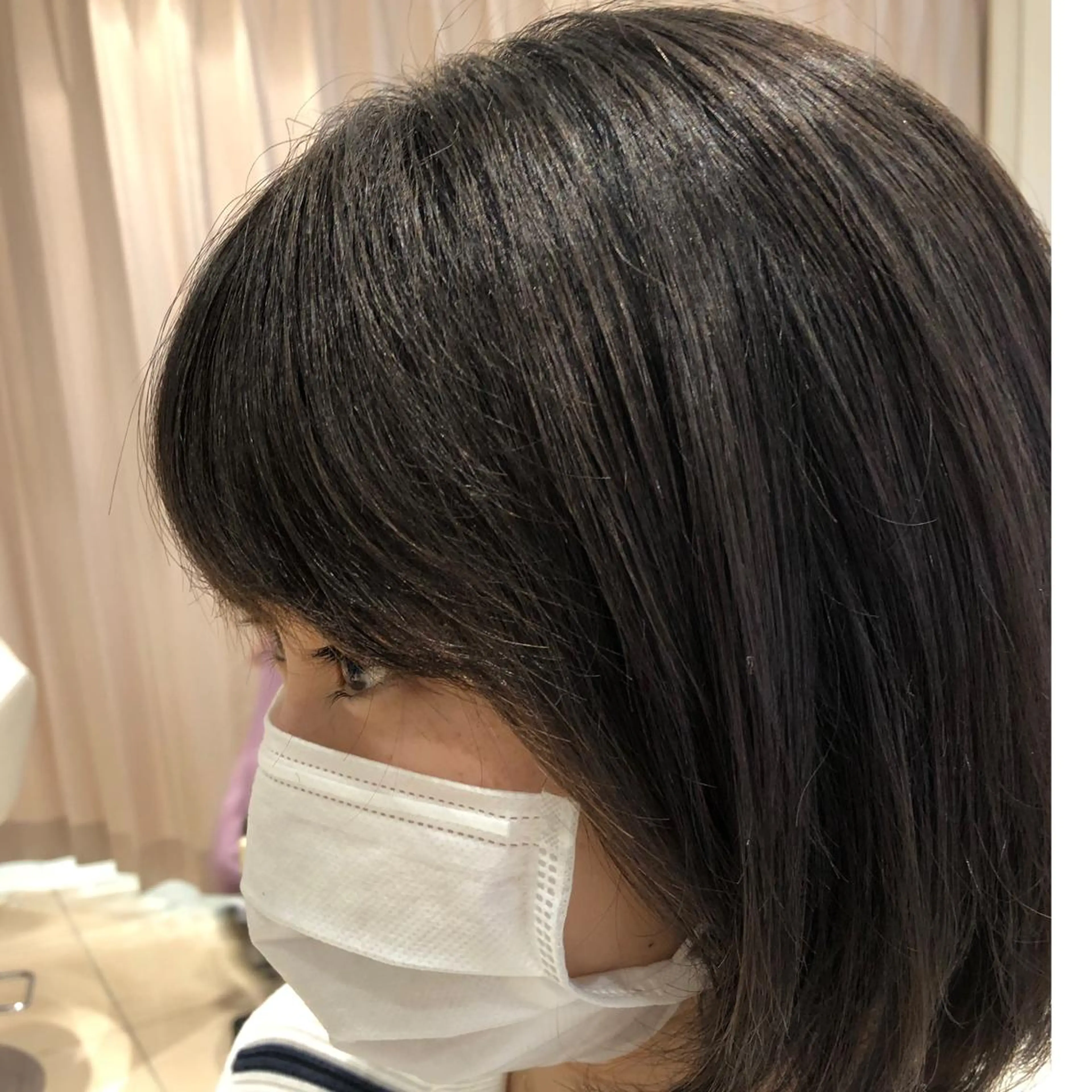 カット 縮毛矯正 カジサ ケイコのヘアスタイル