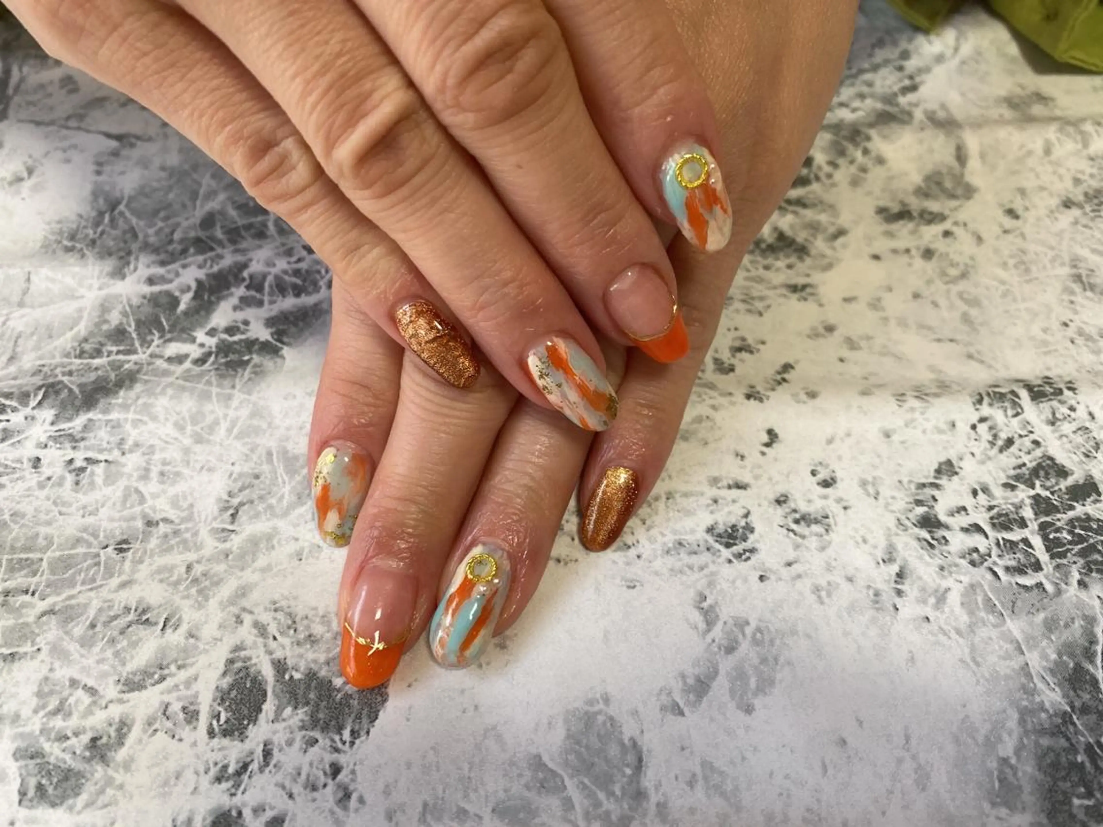 ネイル マグネットネイル ニュアンスネイル ハンドネイル Nail_refrain所属・Nakajo Mikaのネイルデザイン