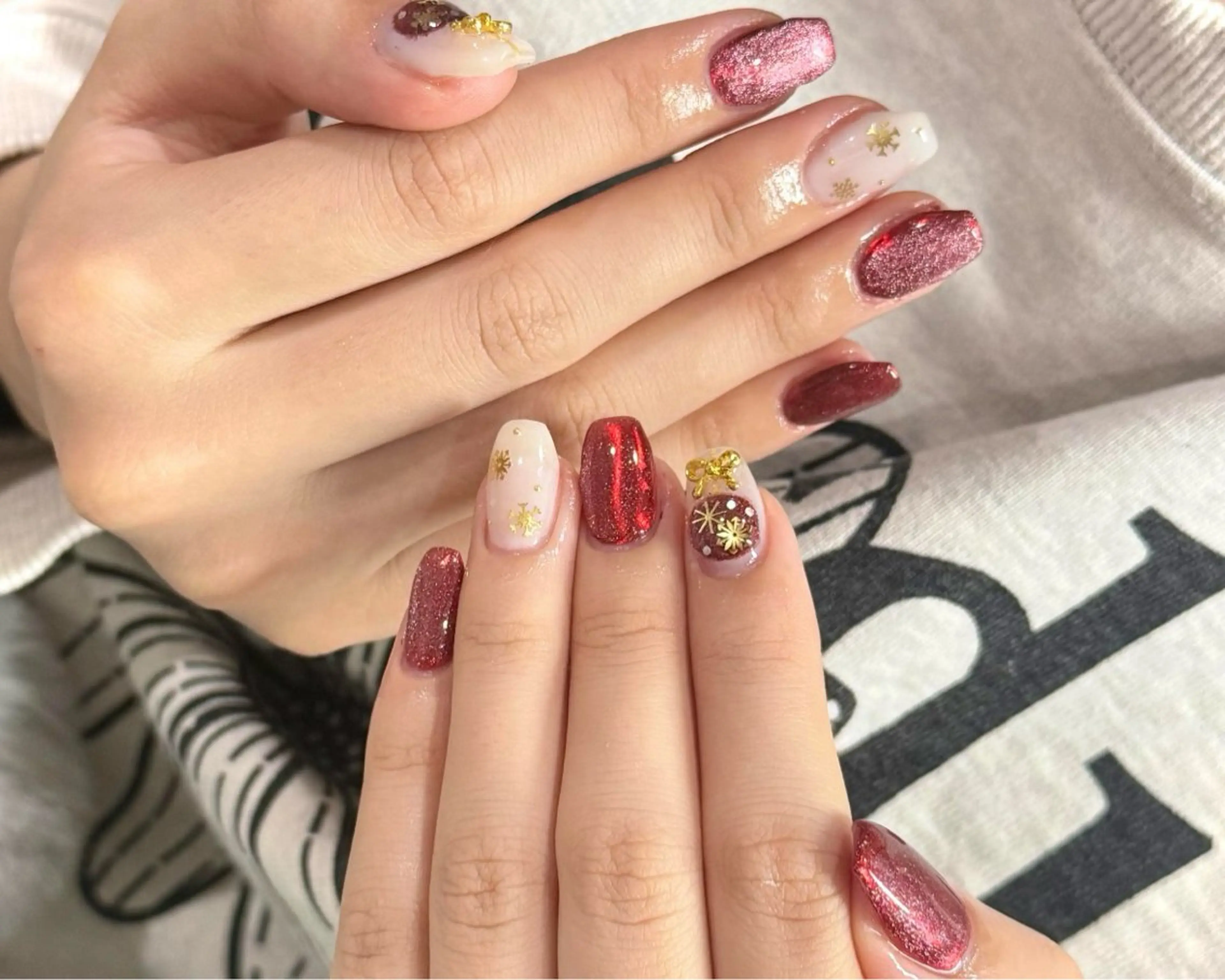 ネイル 長さ出し フレンチネイル ジェルネイル グラデーション 韓国ネイル ハンドネイル Nail&eye Belire 新宿のネイルデザイン
