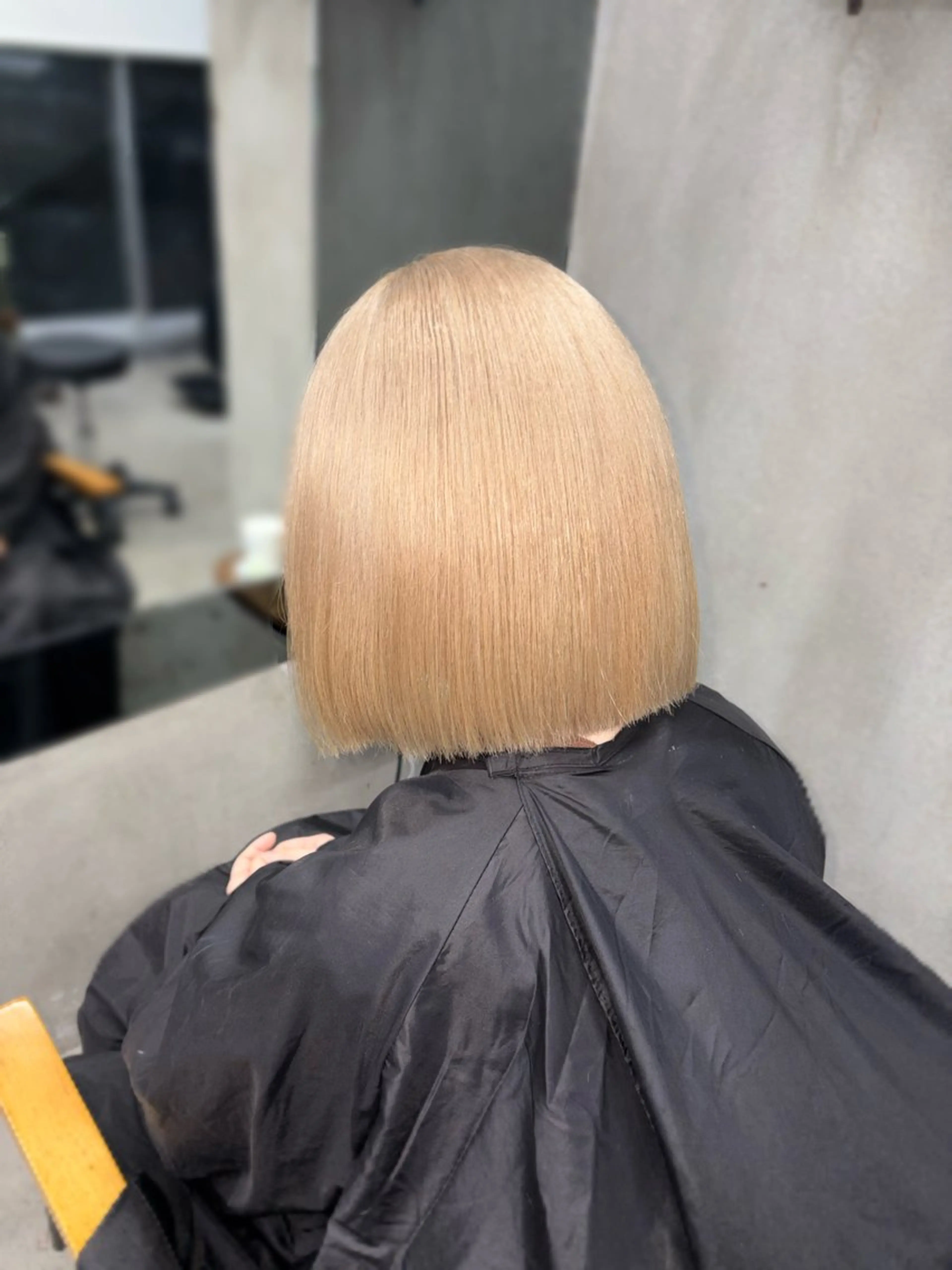 ミディアム カラー ヘアカラー トリートメント 天神/ハイトーン/艶 カラー/Miharuのヘアスタイル