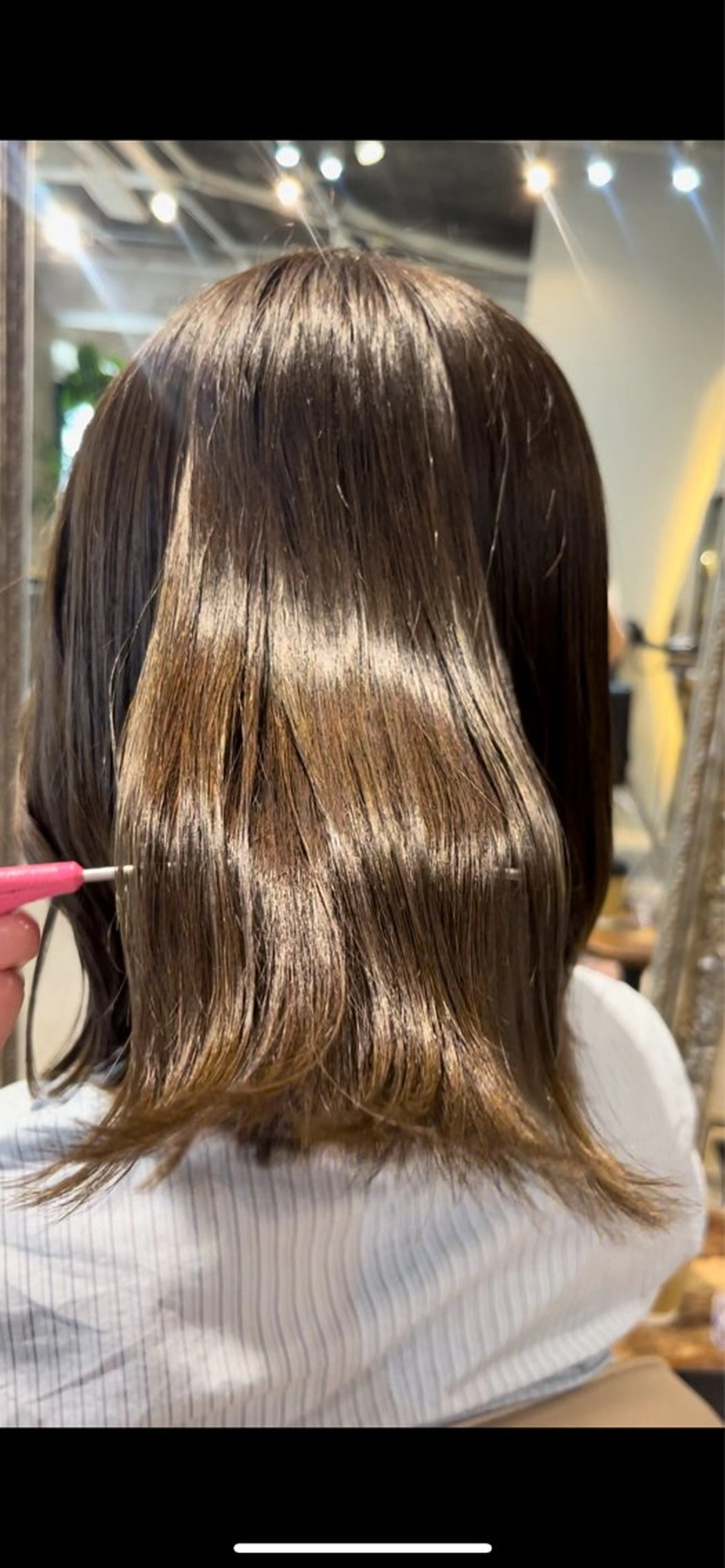 ミディアム カラー カット ヘアカラー スタジオノル パーマ🌀あやなのヘアスタイル