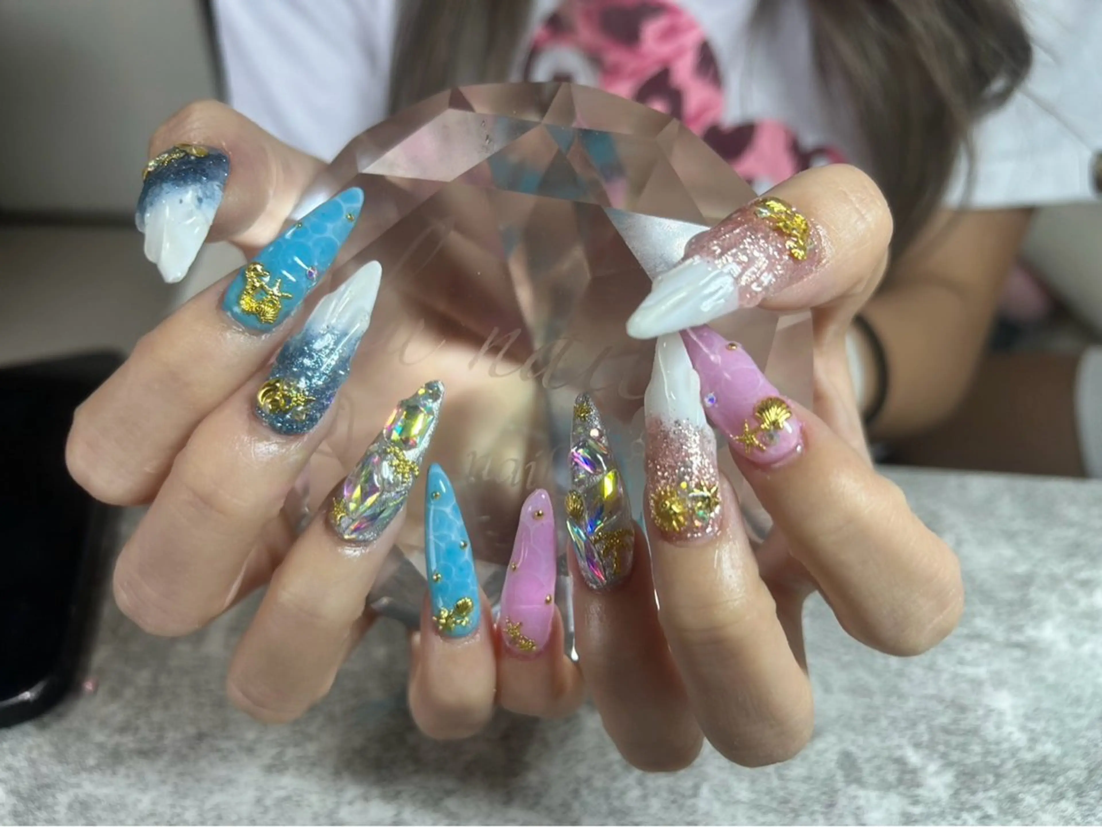 ネイル 長さ出し 持ち込み ネイルチップ 佐野 愛美のエステ・リラクイメージ